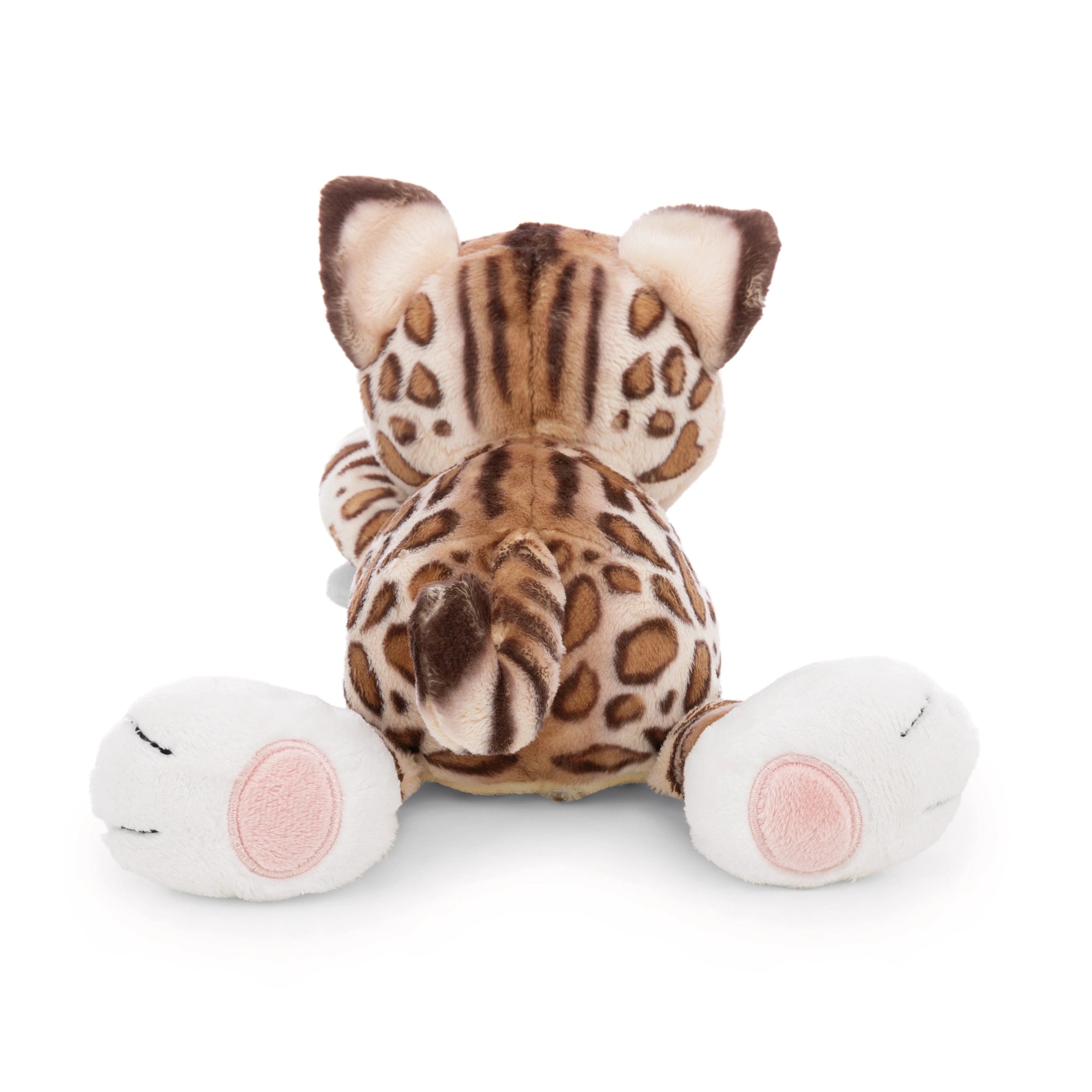 NICI - Homies- Soft Toy Lying Bengal Cat and Fish - Stuffed Animals