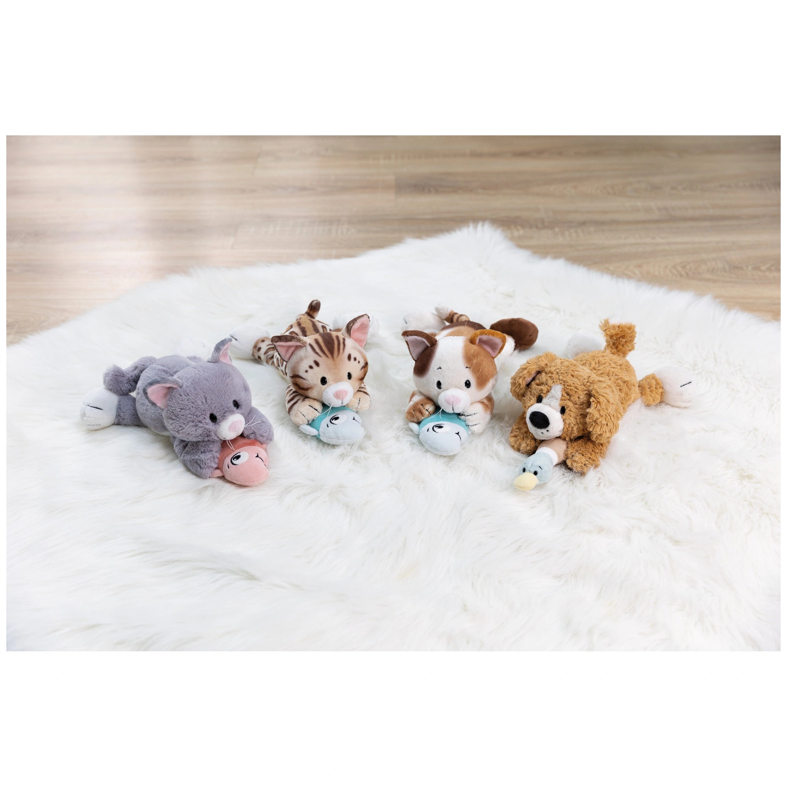 NICI - Homies-Soft-Toy-Lying-Cat-Calico-Stuffed-Animals