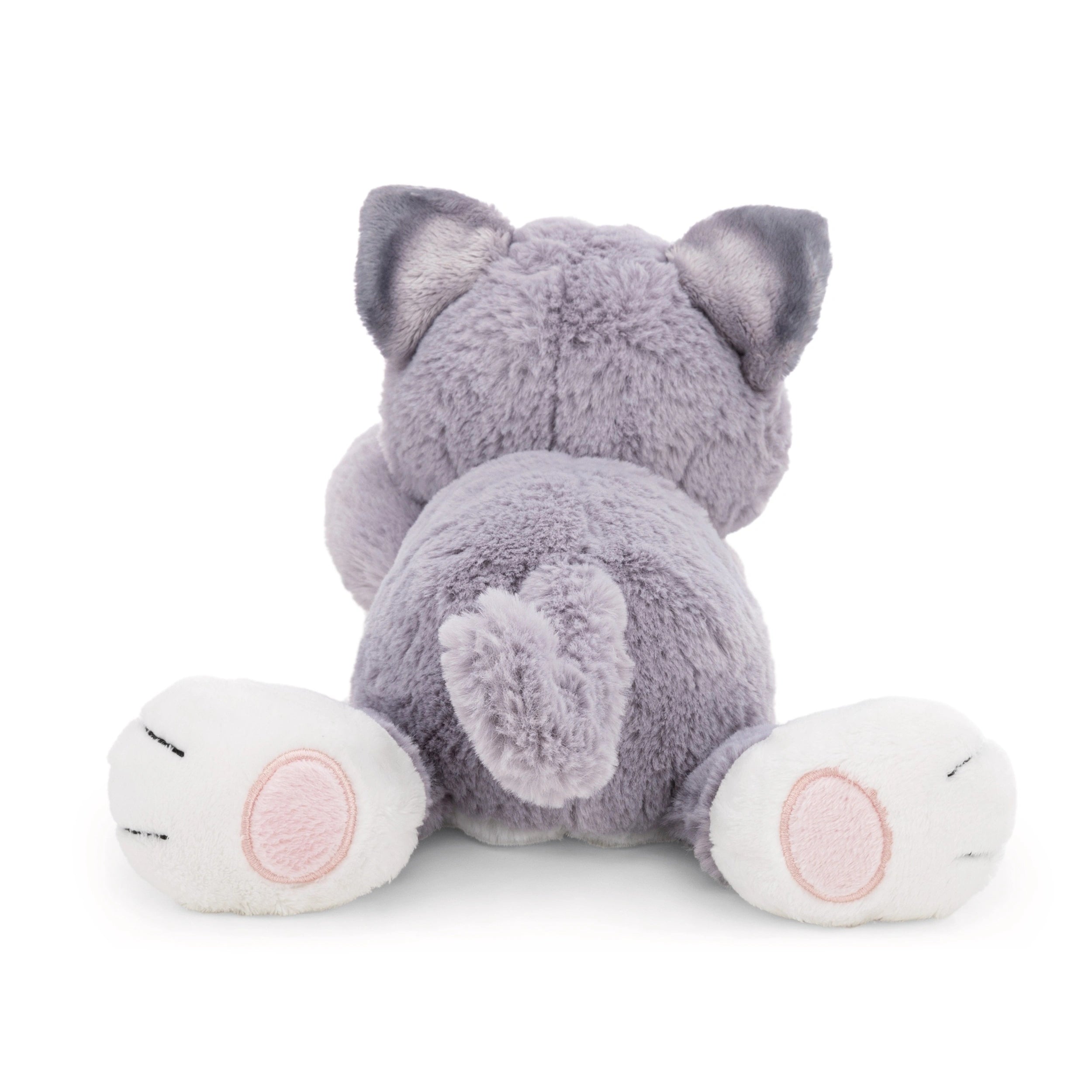 NICI - Homies- Soft Toy Lying Cat Gray Fish Nici Green 35 Cm - Stuffed Animals