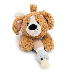 NICI - Homies- Soft Toy Lying Dog Brown and Duck Nici Green 35 Cm - Stuffed Animals