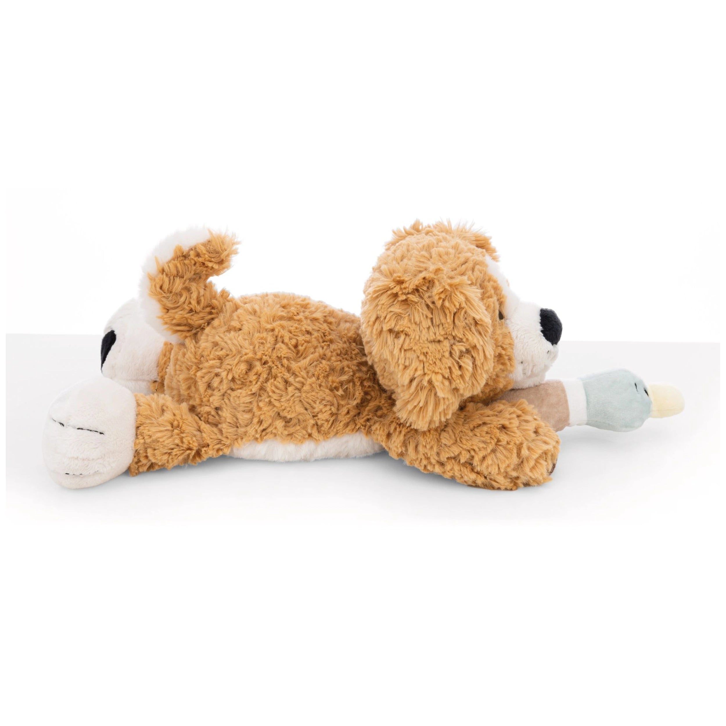 NICI - Homies- Soft Toy Lying Dog Brown and Duck Nici Green 35 Cm - Stuffed Animals