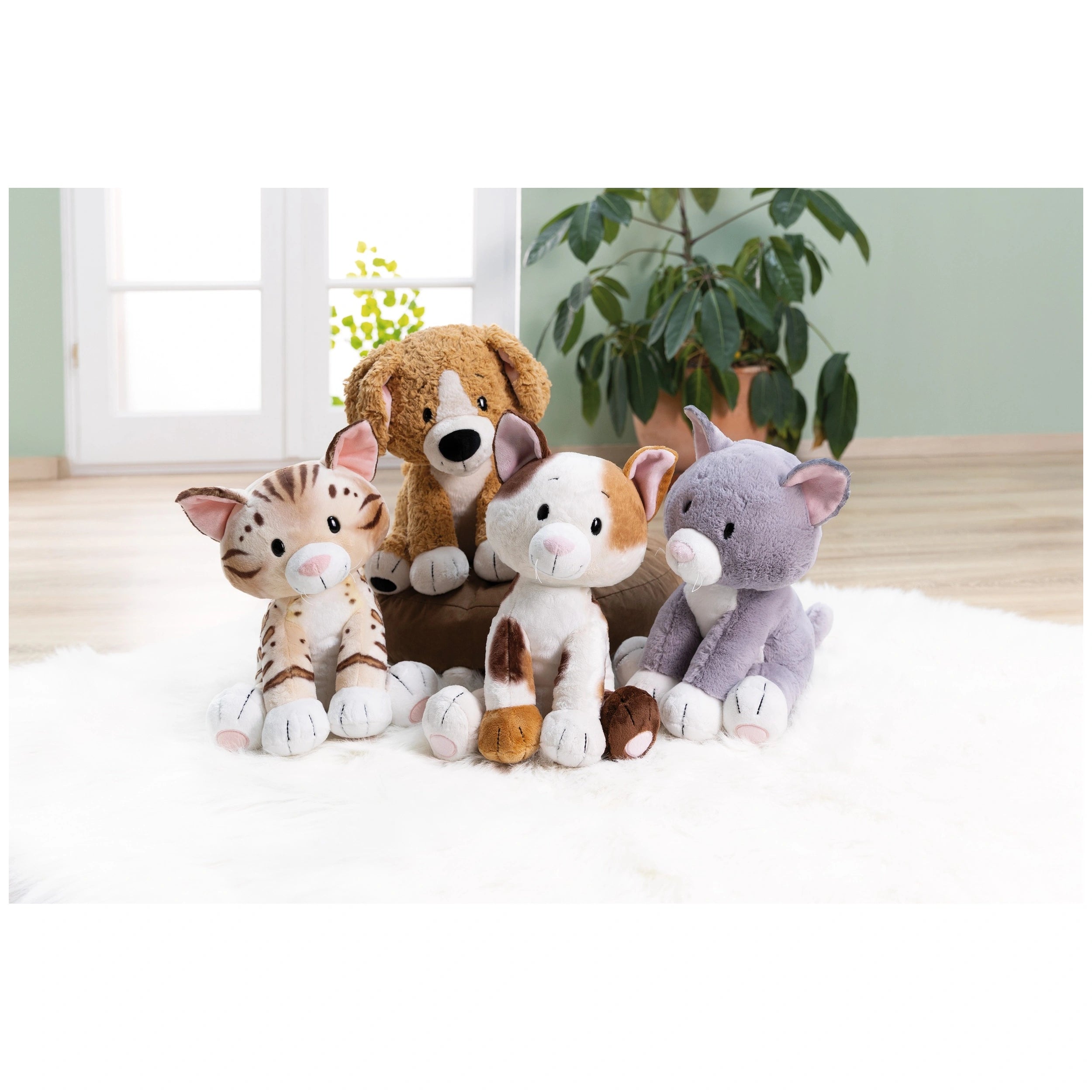 NICI - Homies- Soft Toy Sitting Cat Calico - Stuffed Animals