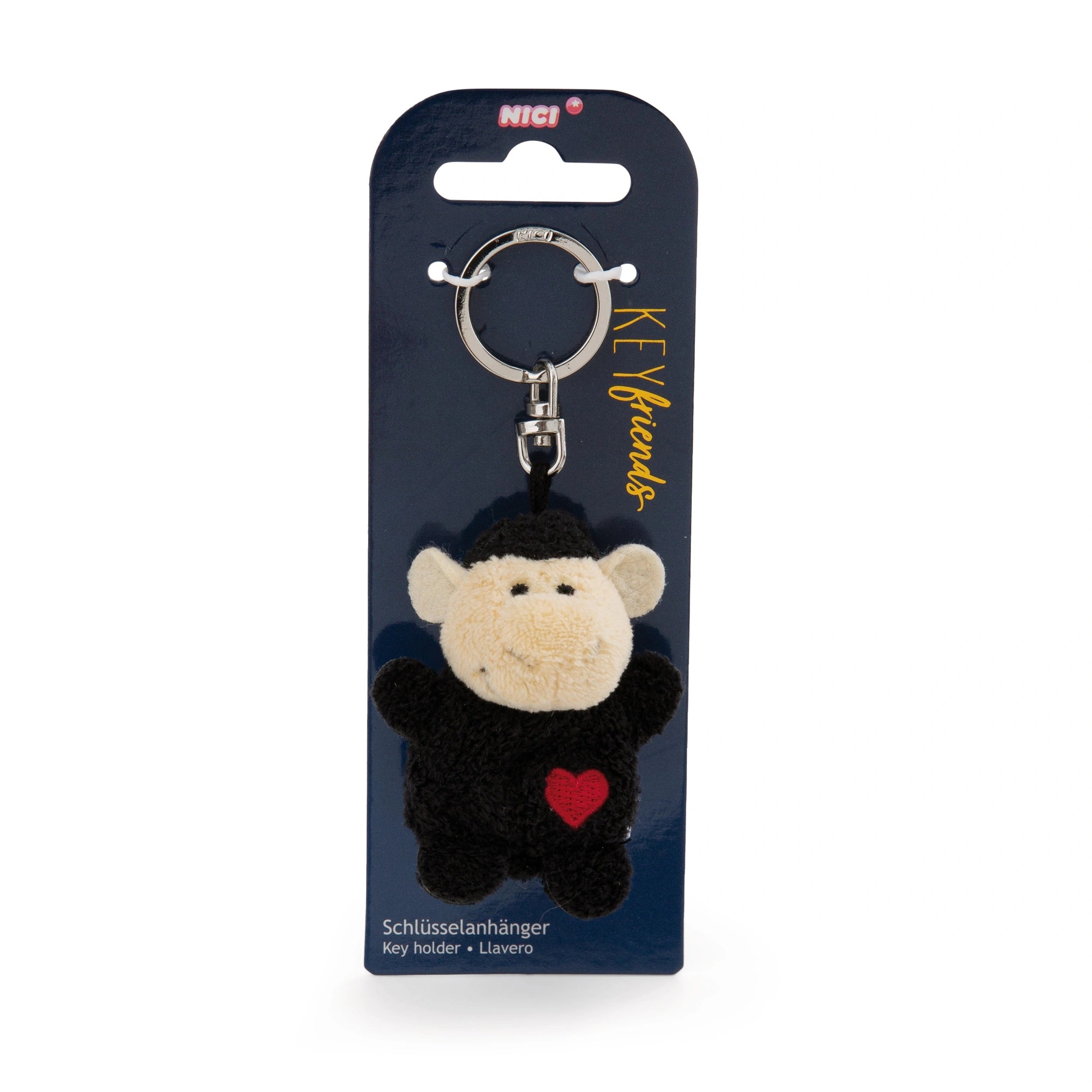 NICI - Key-Friends-Black-Sheep-Keyholder-Keychains