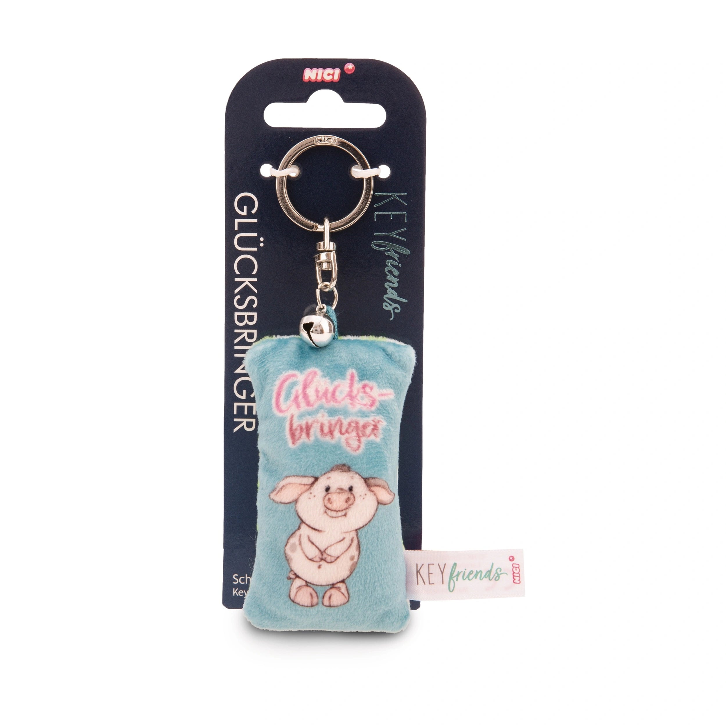 NICI - Key-Friends-Keyholder-Mini-Plush-Cushion-Collectibles
