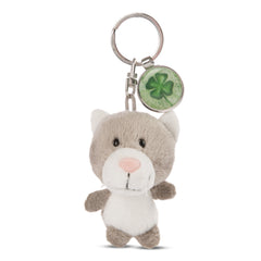 NICI - Sleutelhanger-Kat-met-Klaverblad-Hanger-Actie-Speelgoed-Figuren