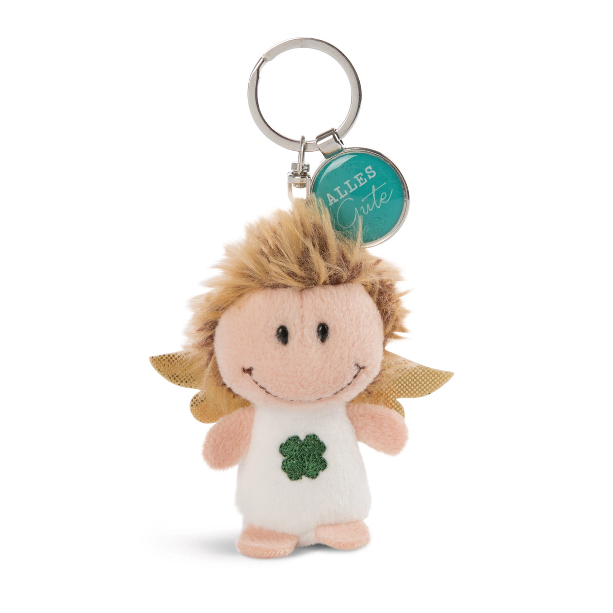 NICI - Key-Ring-Guardian-Angel-With-Cloverleaf - Collectibles