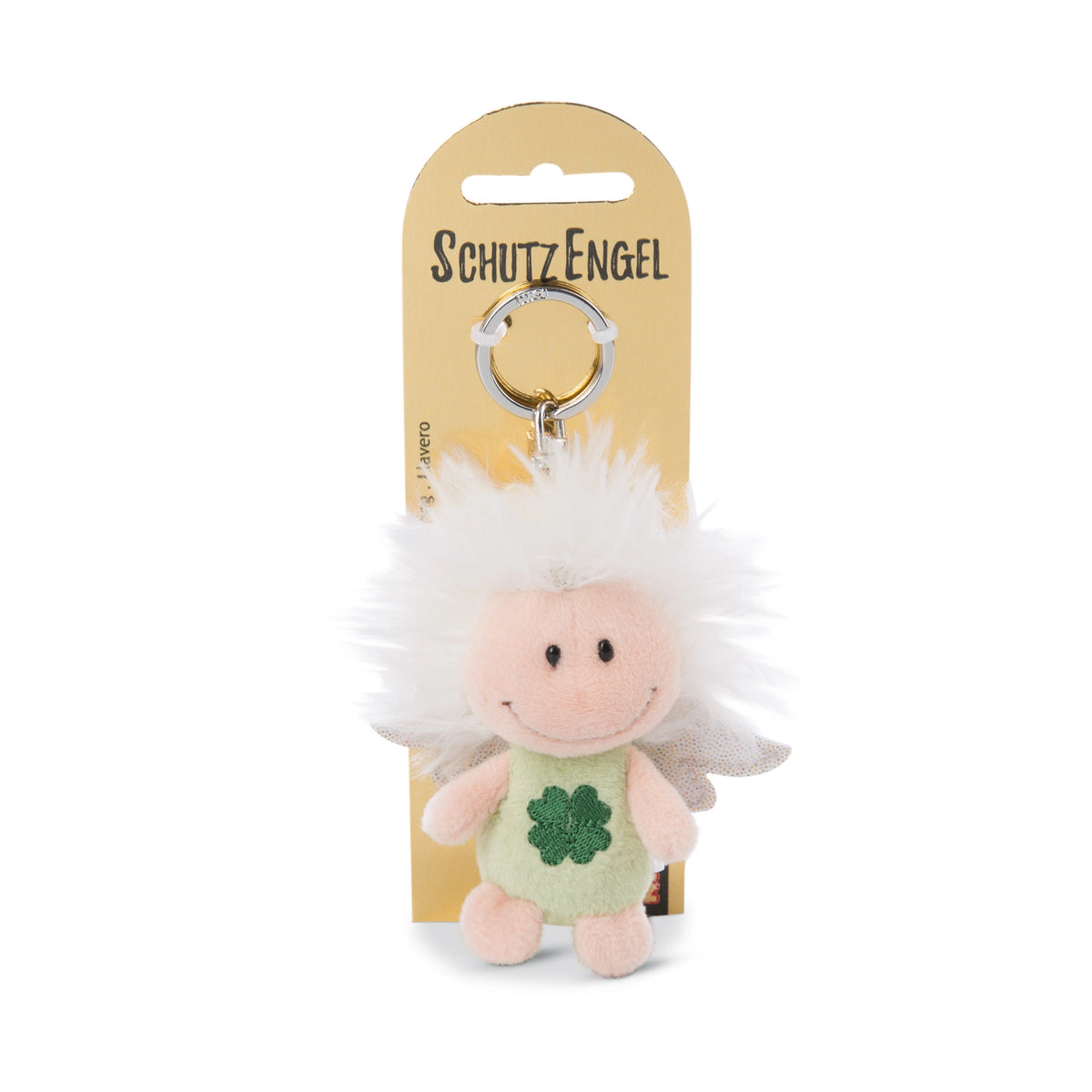 NICI - Sleutelhanger-Beschermengel-Met-Symbool-Klaverblad-Actiefiguren