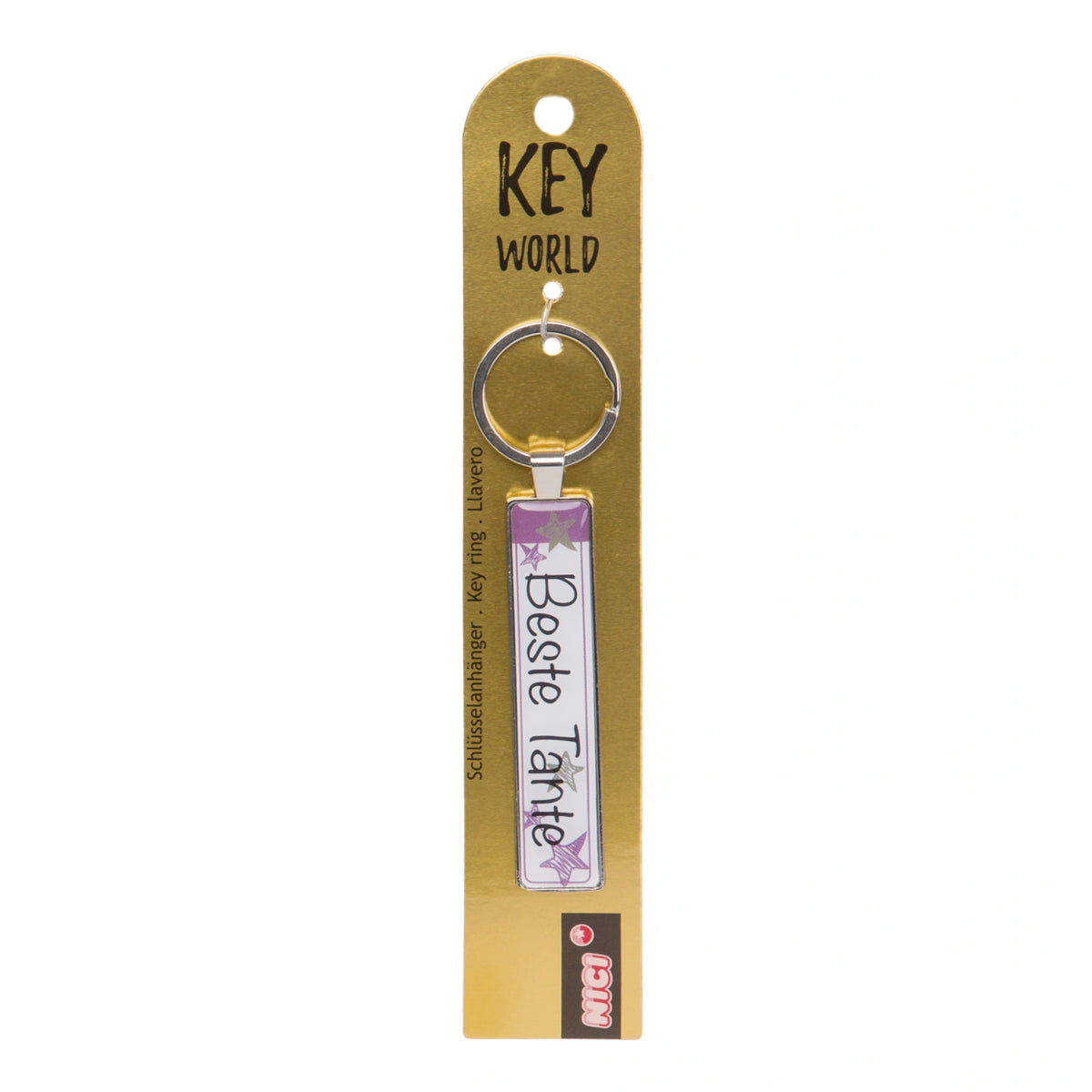 NICI - Sleutelhanger-Key-World-Beste-Tante-Sleutelhangers