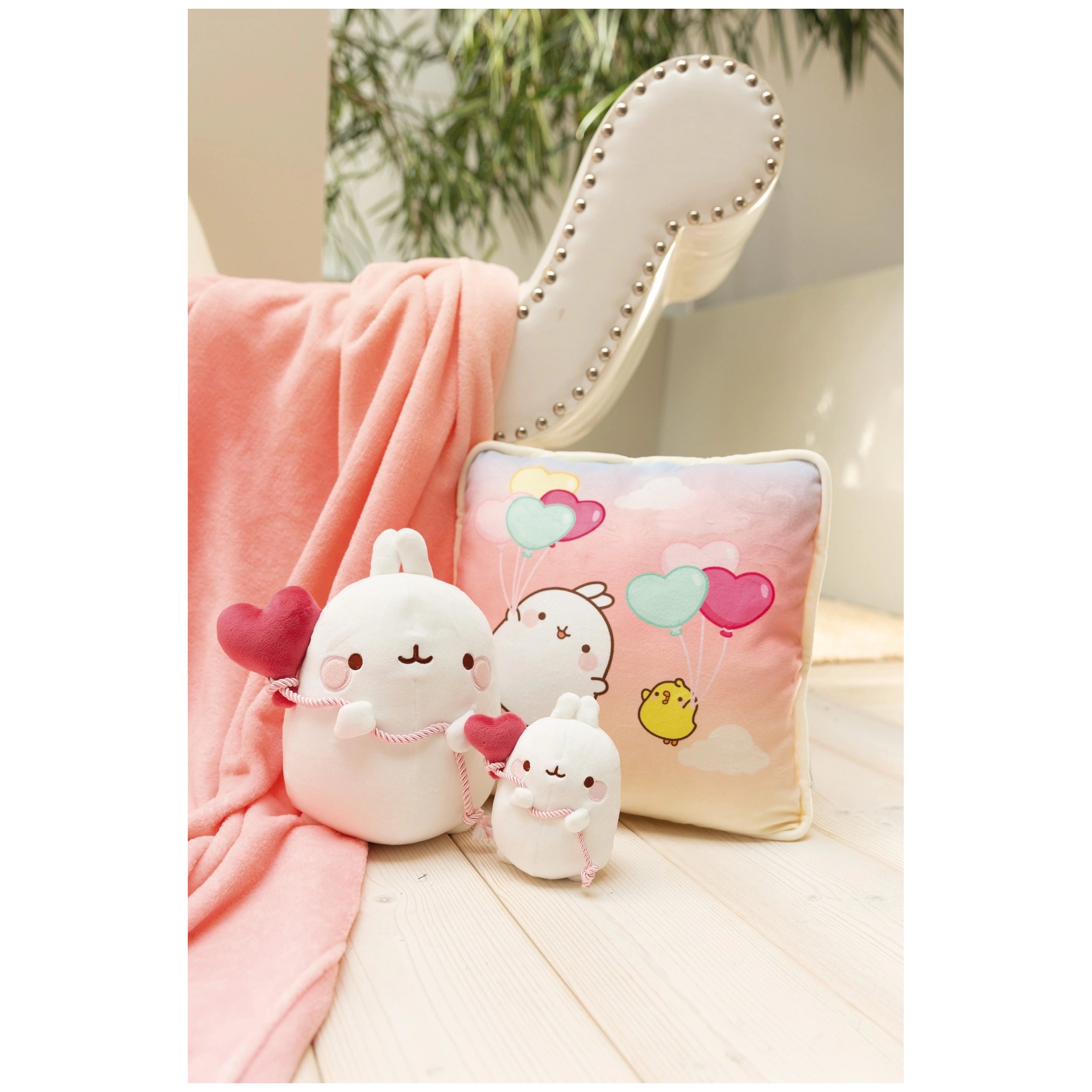 NICI - Molang-Square-Cushion-30x30-Cm-Stuffed-Animals