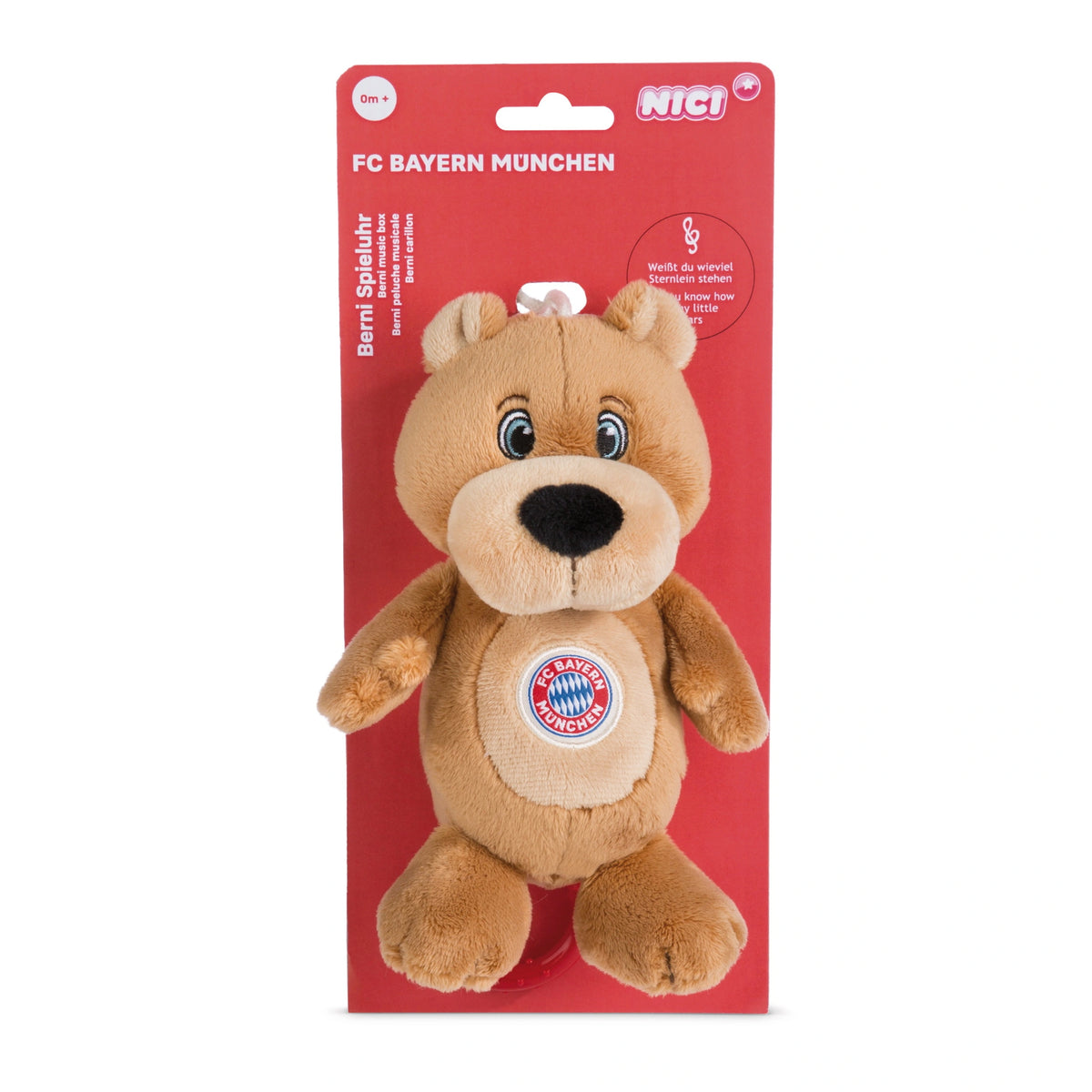 NICI - Music Box Fc Bayern Munich Bear Berni 18 Cm - Stuffed Animals