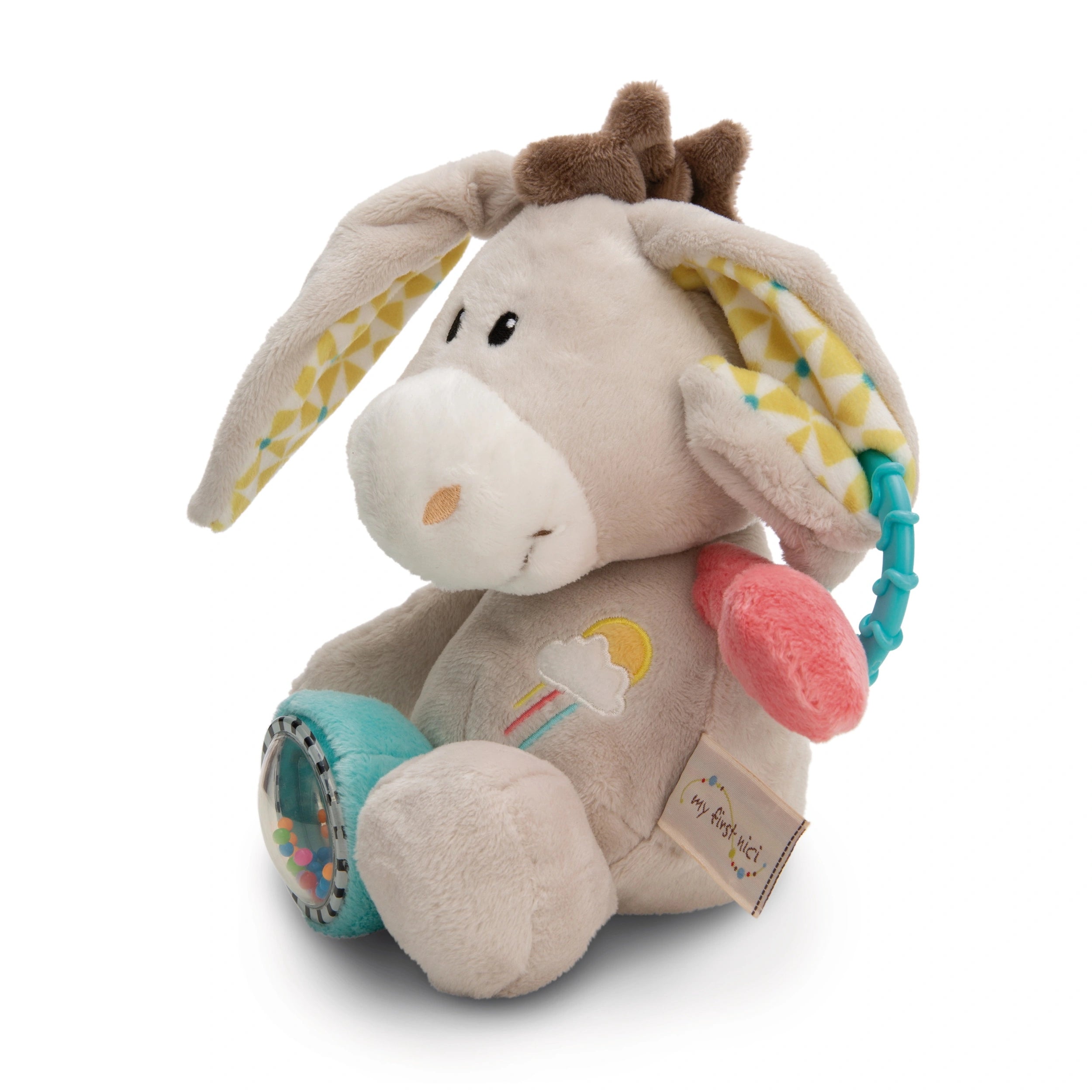 NICI - My First NICI Activity Cuddly Toy Donkey Muli 28 Cm - Baby Activity Toys