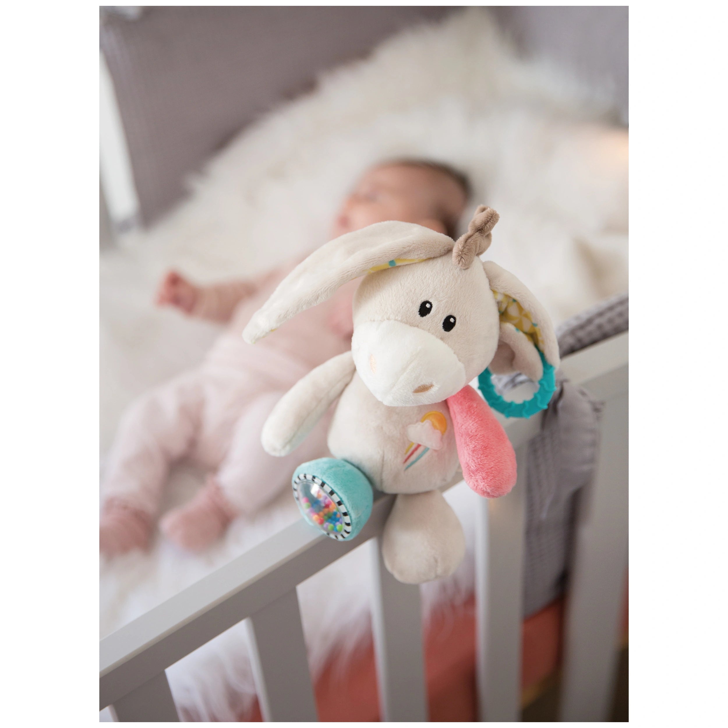 NICI - My First NICI Activity Cuddly Toy Donkey Muli 28 Cm - Baby Activity Toys