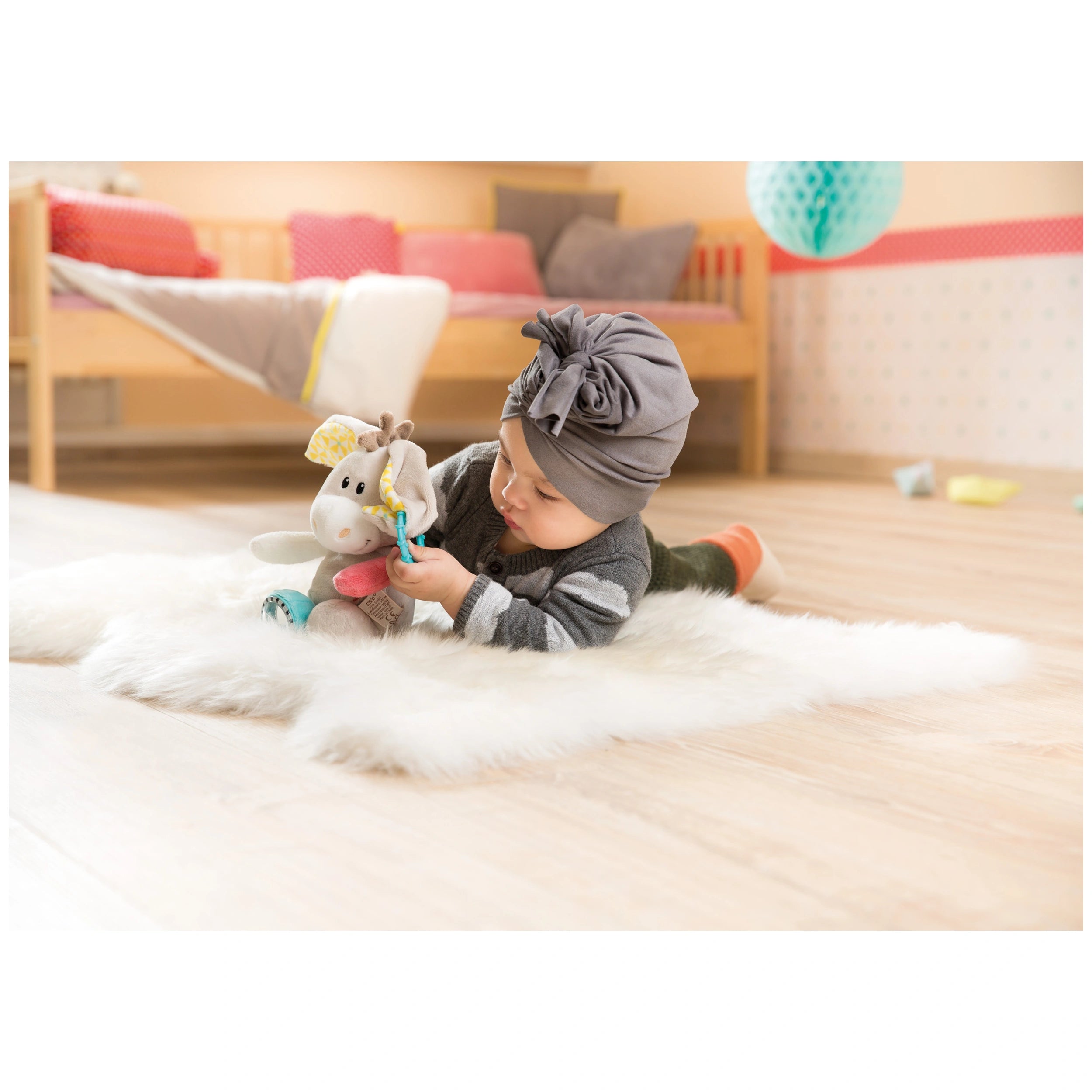 NICI - My First NICI Activity Cuddly Toy Donkey Muli 28 Cm - Baby Activity Toys