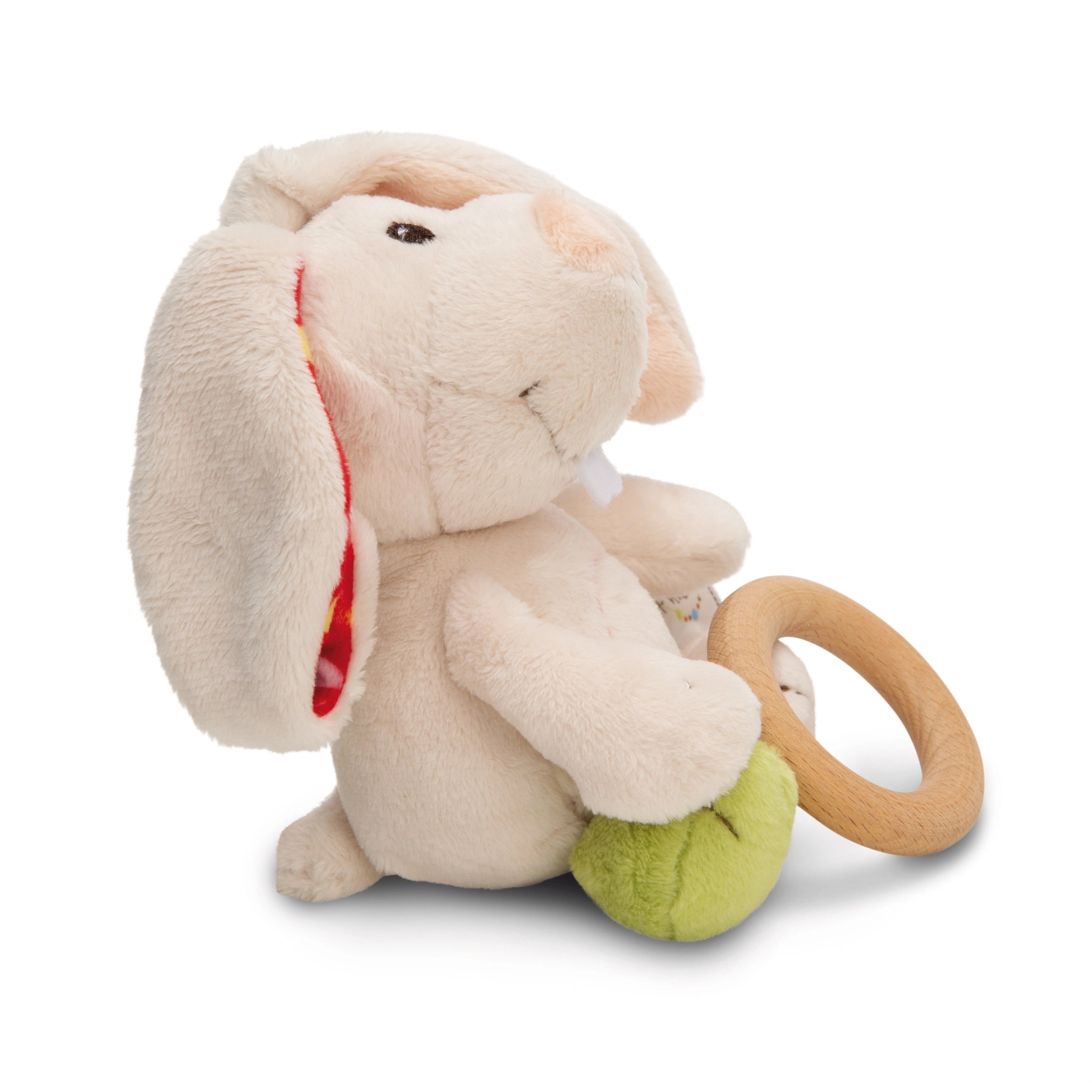 NICI - Mijn Eerste NICI - Griffin Konijn Tilli Met Houten Ring - Fopspenen & Bijtringen