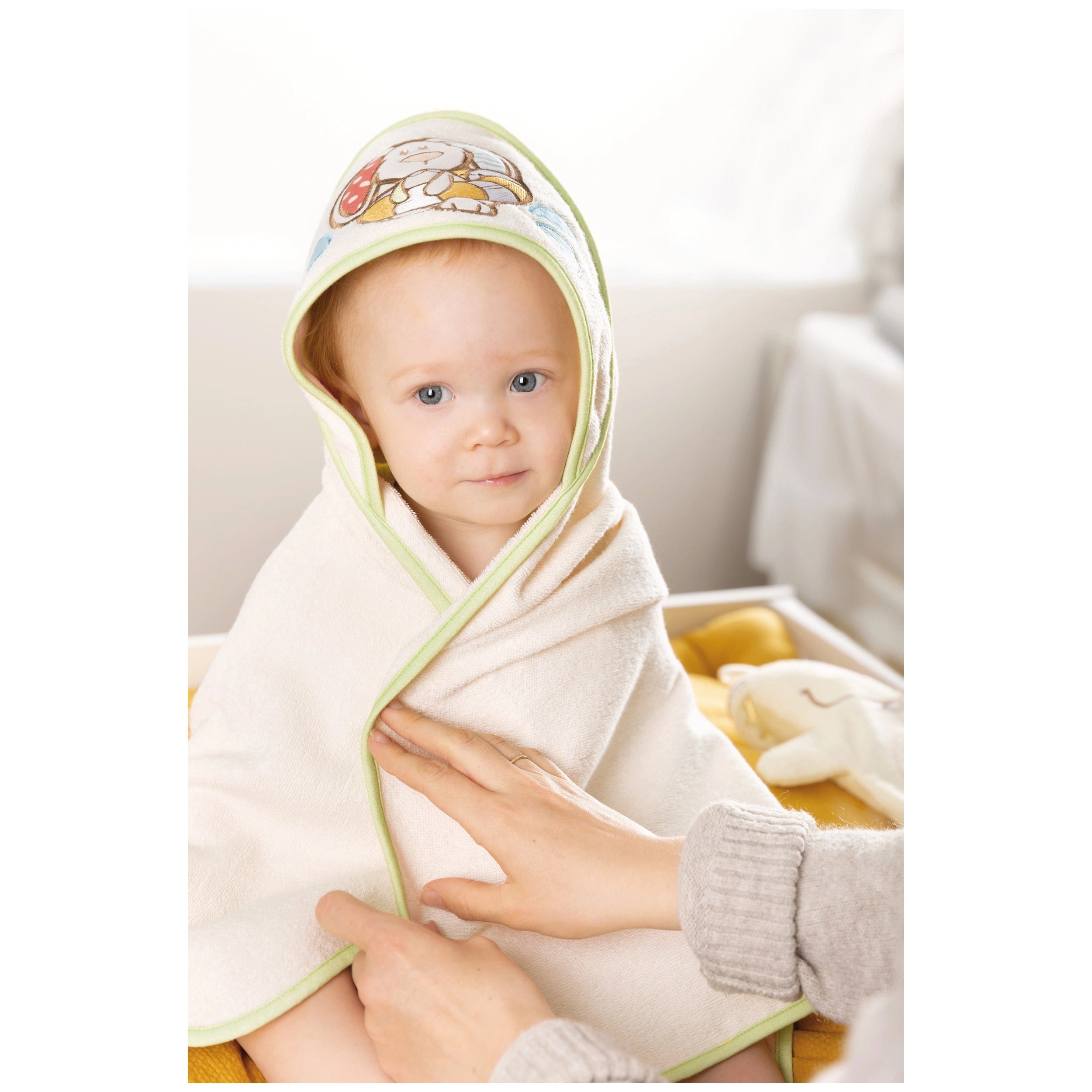 NICI - My First NICI Hooded Bath Towel Rabbit Tilli - Bath Toys