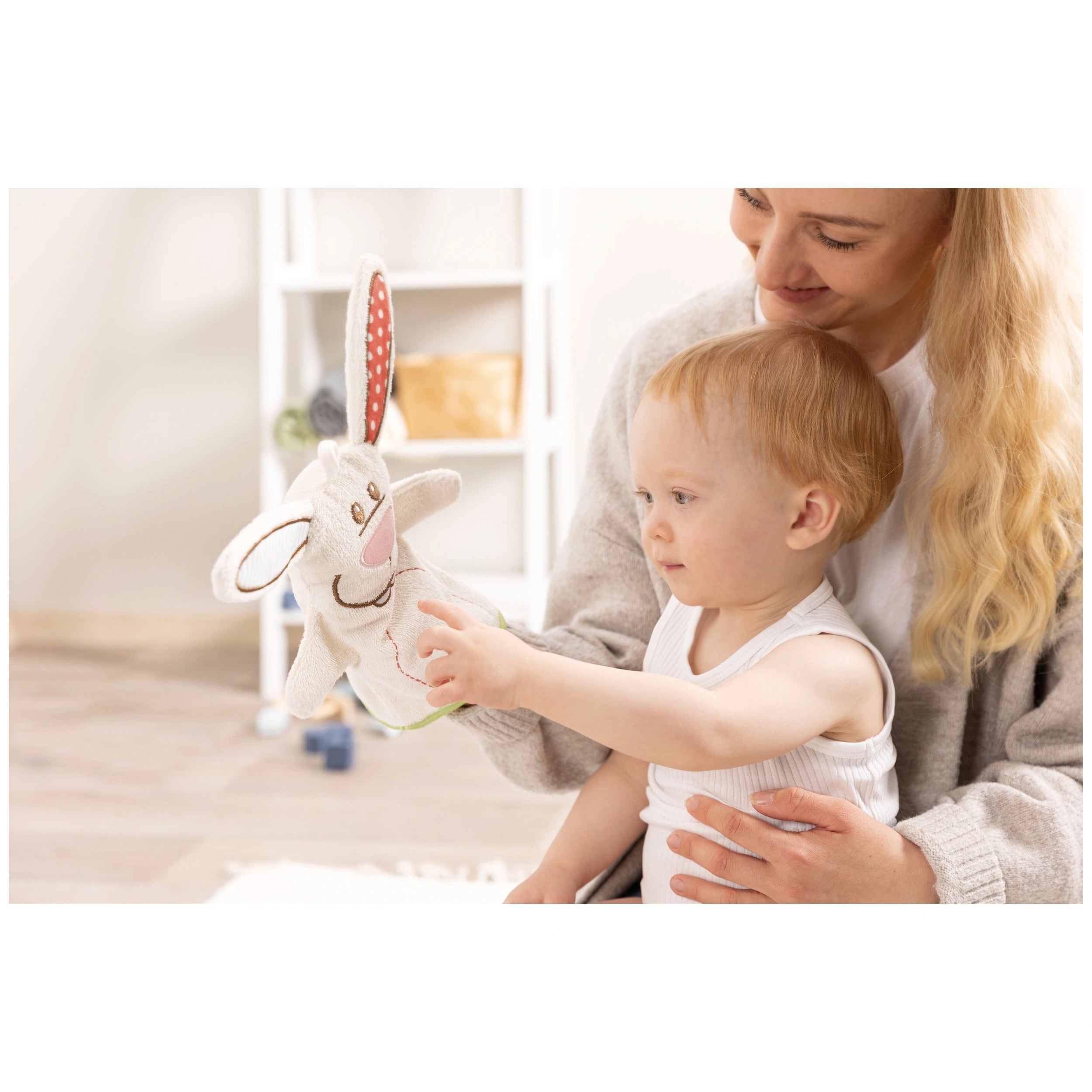 NICI - My First NICI Hooded Bath Towel Rabbit Tilli - Bath Toys