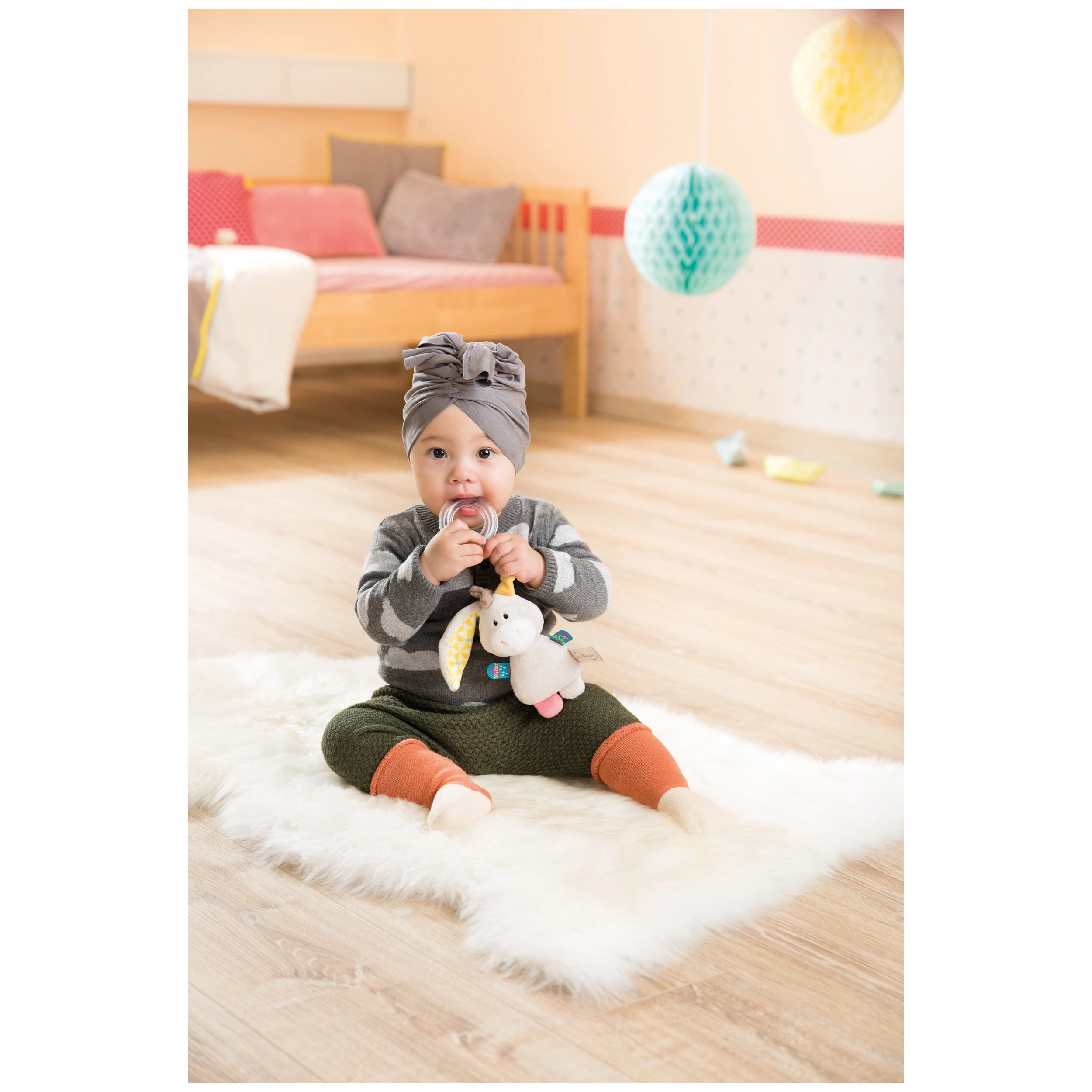 NICI - My First NICI Ring Rattle Donkey Muli 15 Cm - Rattles