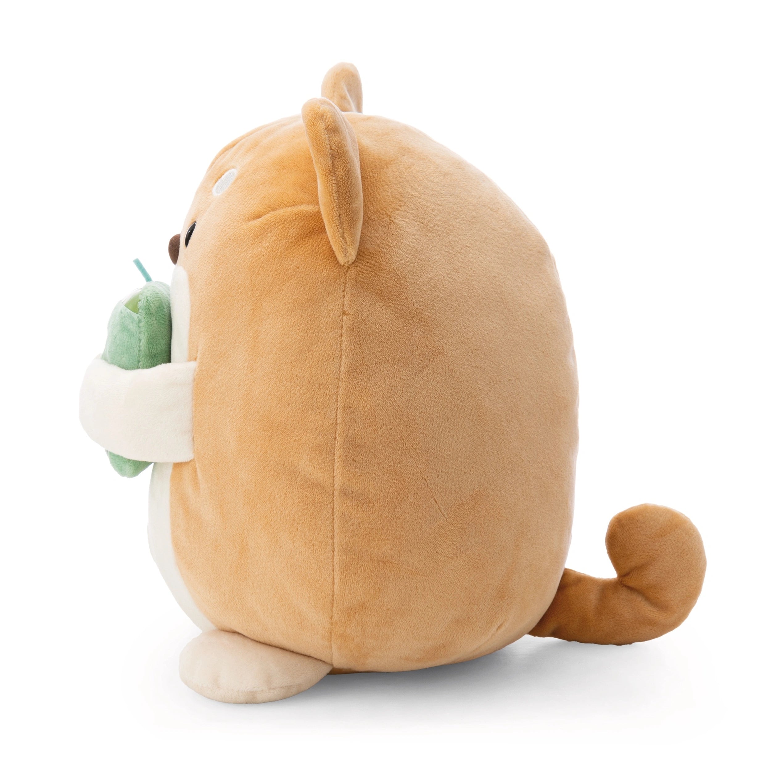 NICI - Mymochi-Soft-Toy-Dog-Hiro-With-Bubble-Tea-27-Cm-Stuffed-Animals