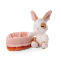 NICI - Sleeping-Pets-Bunny-Caramel-Dotted-Stuffed-Animals