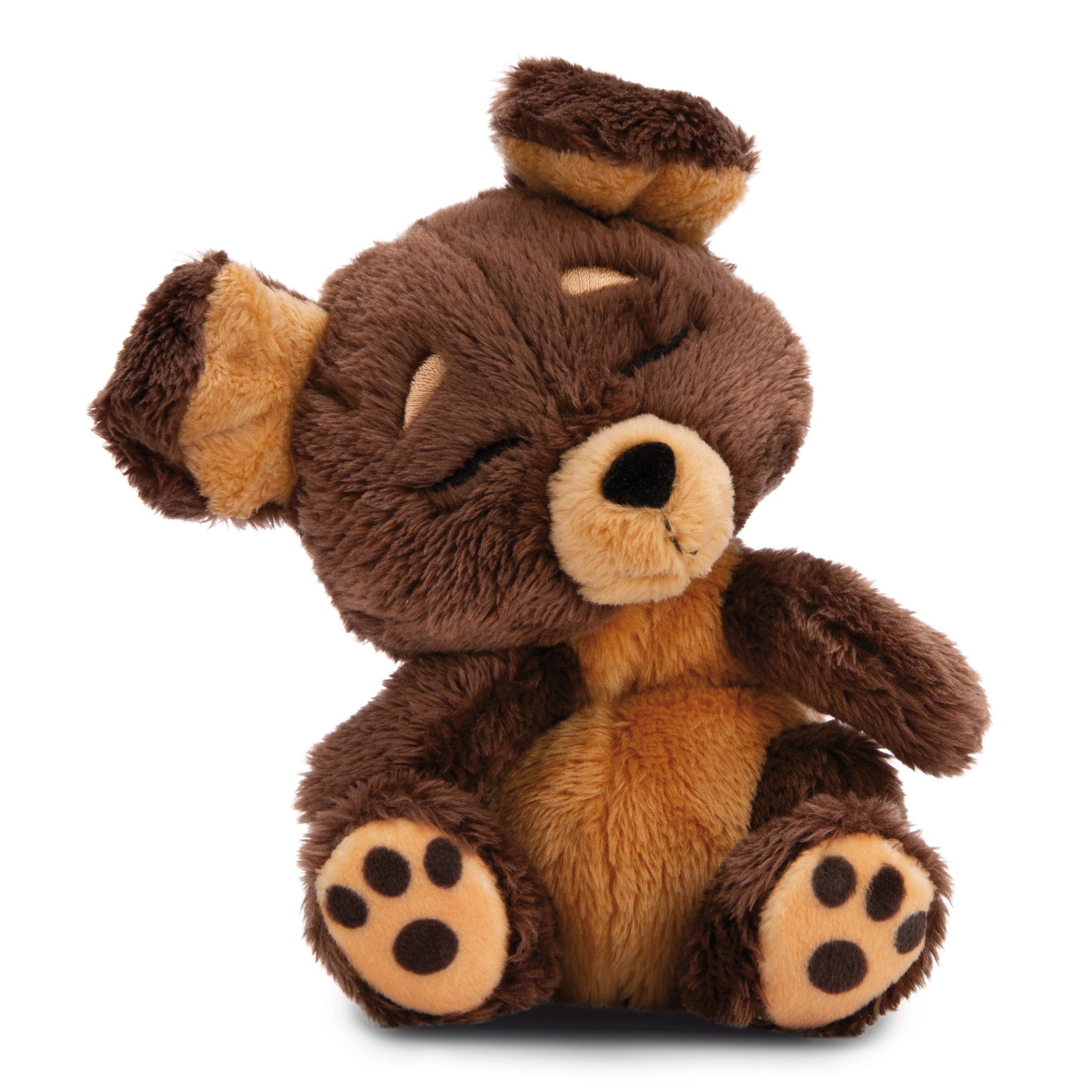 NICI - Sleeping-Pets-Dog-In-Green-Basket - Stuffed Animals