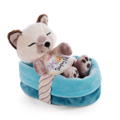 NICI - Soft-Toy-Sleeping-Pets-Kitty-Siam-Cat-12-Cm-Stuffed-Animals