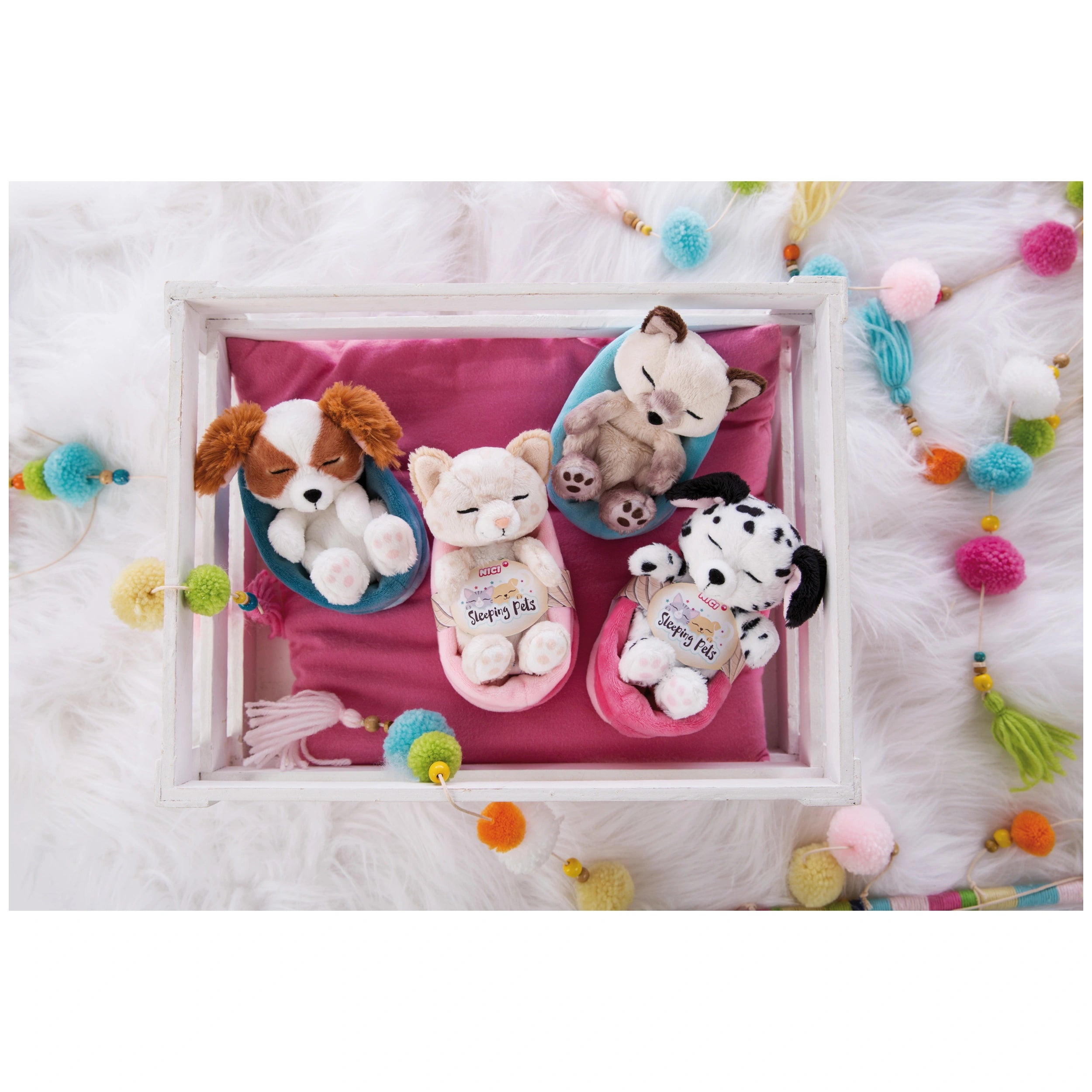 NICI - Soft-Toy-Sleeping-Pets-Puppy-Cocker-Spaniel-Stuffed-Animals
