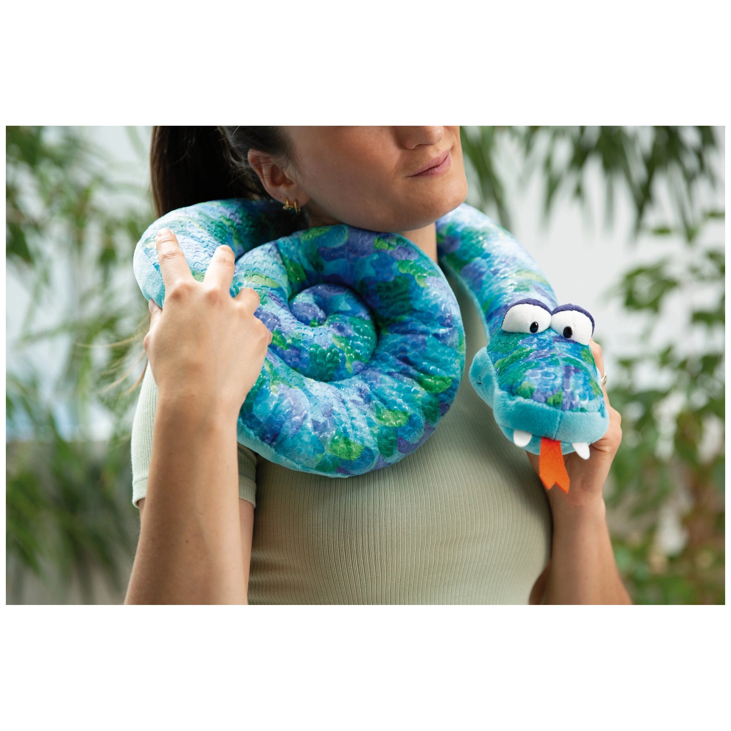 NICI - Wild-Friends-Round-Cushion-Snake-Stuffed-Animals