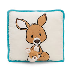 NICI - Wild-Friends-Square-Cushion-Kangaroo-Stuffed-Animals