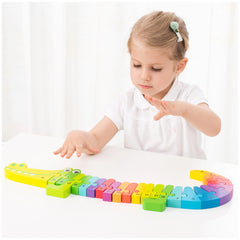 New Classic Toys - Alfabetpuzzel - Krokodil - Educatief Speelgoed