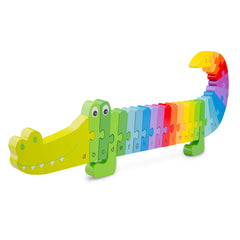 New Classic Toys - Alfabetpuzzel - Krokodil - Educatief Speelgoed