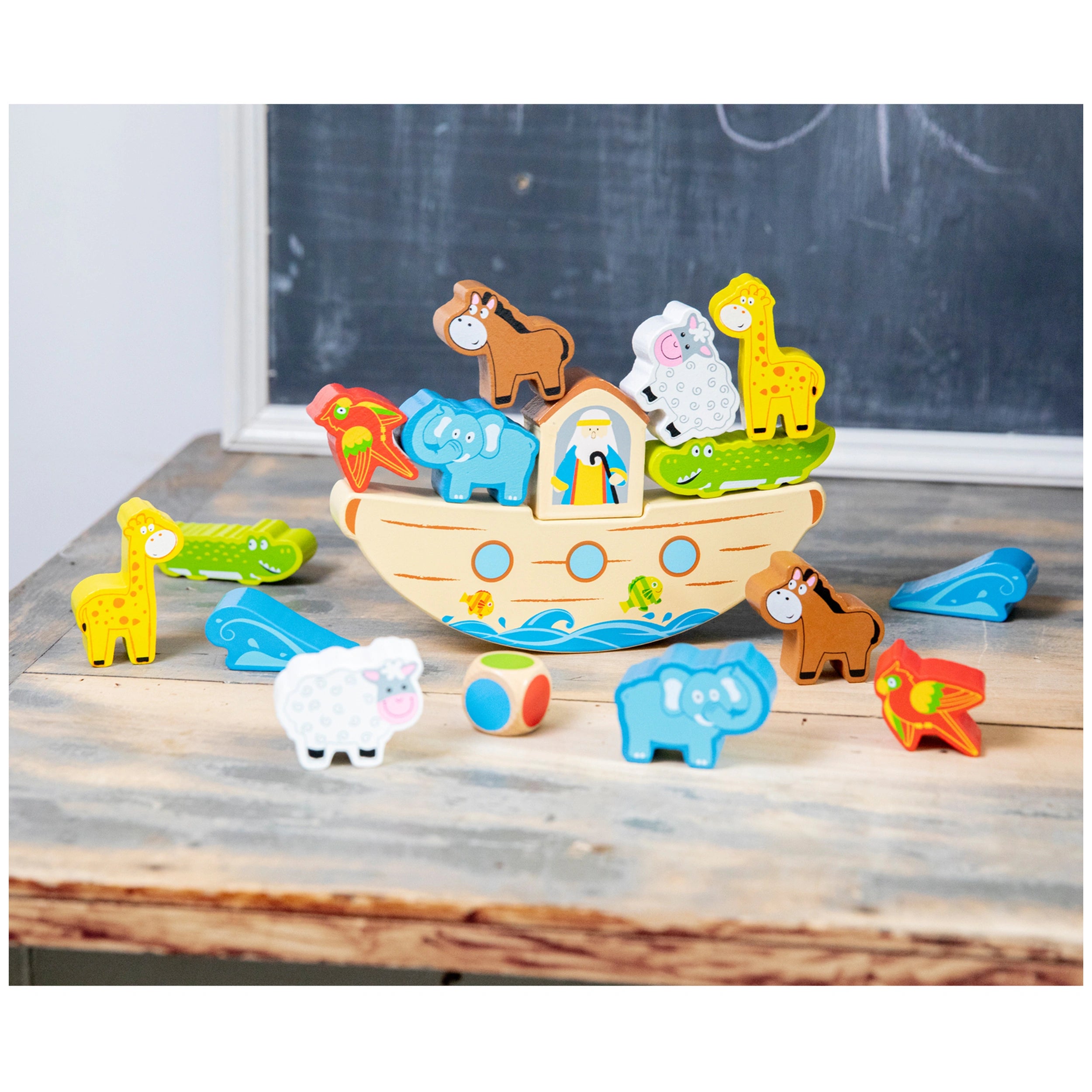 New Classic Toys - Balansspel - Noach's Ark - Educatief Speelgoed