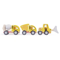 New Classic Toys - Bouwvoertuigen Set - 3 Stukken - Speelvoertuigen