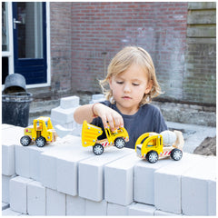 New Classic Toys - Bouwvoertuigen Set - 3 Stukken - Speelvoertuigen