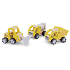 New Classic Toys - Bouwvoertuigen Set - 3 Stukken - Speelvoertuigen