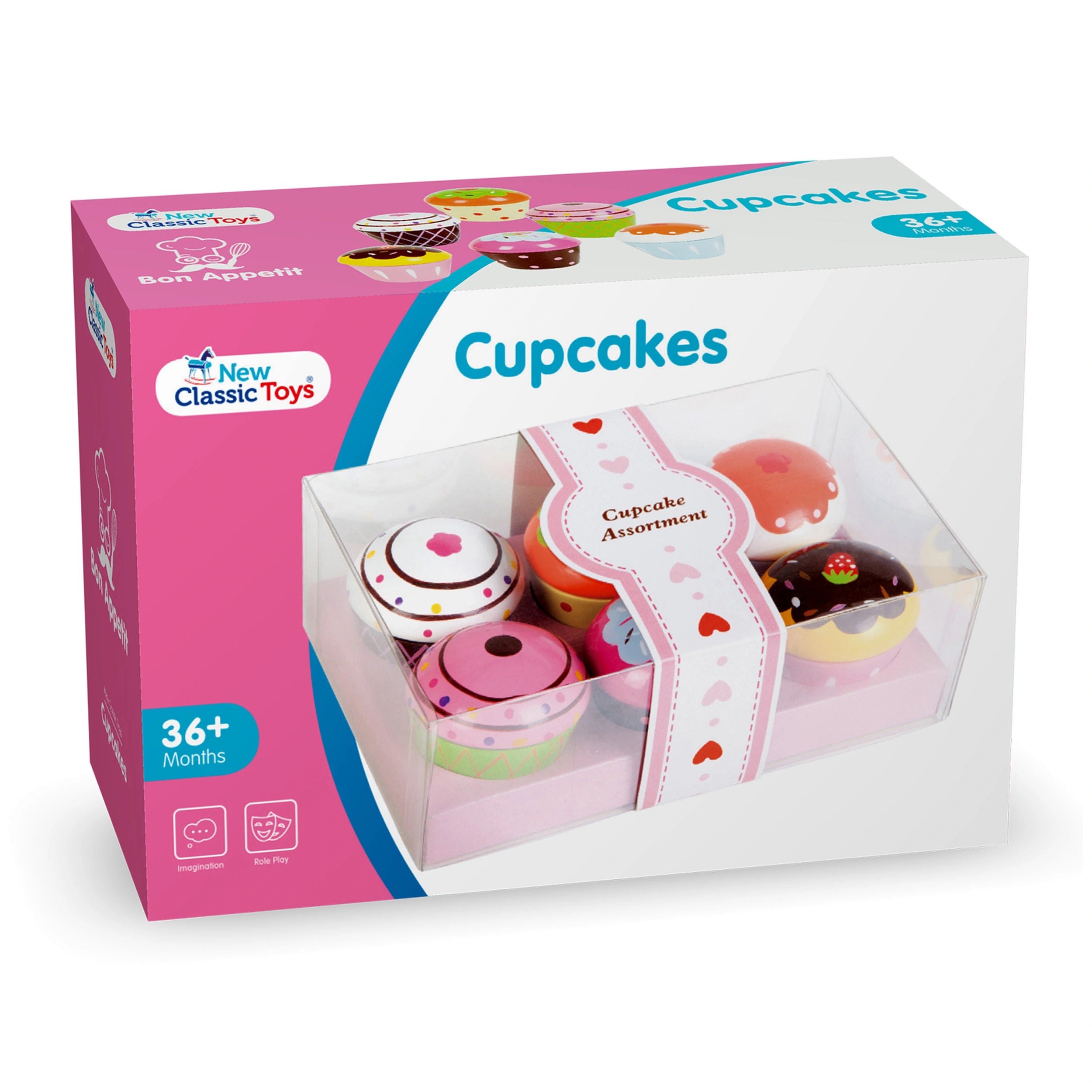 New Classic Toys - Cupcake Assortiment In Cadeau Doos - Doen alsof Beroepen & Rollenspel