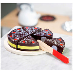 New Classic Toys - Snijden Taart - Chocolade - Doen alsof Beroepen & Rollenspellen