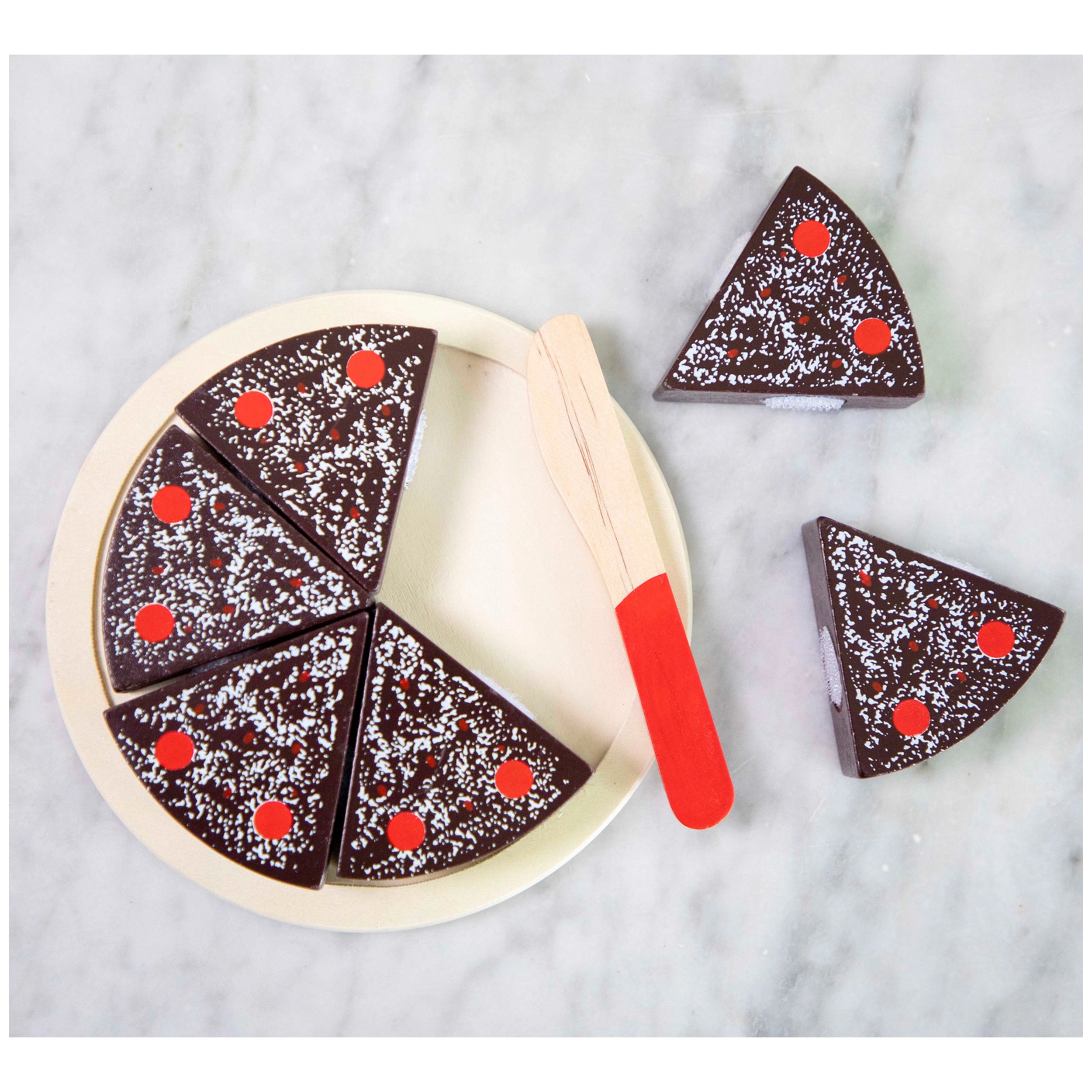 New Classic Toys - Snijden Taart - Chocolade - Doen alsof Beroepen & Rollenspellen