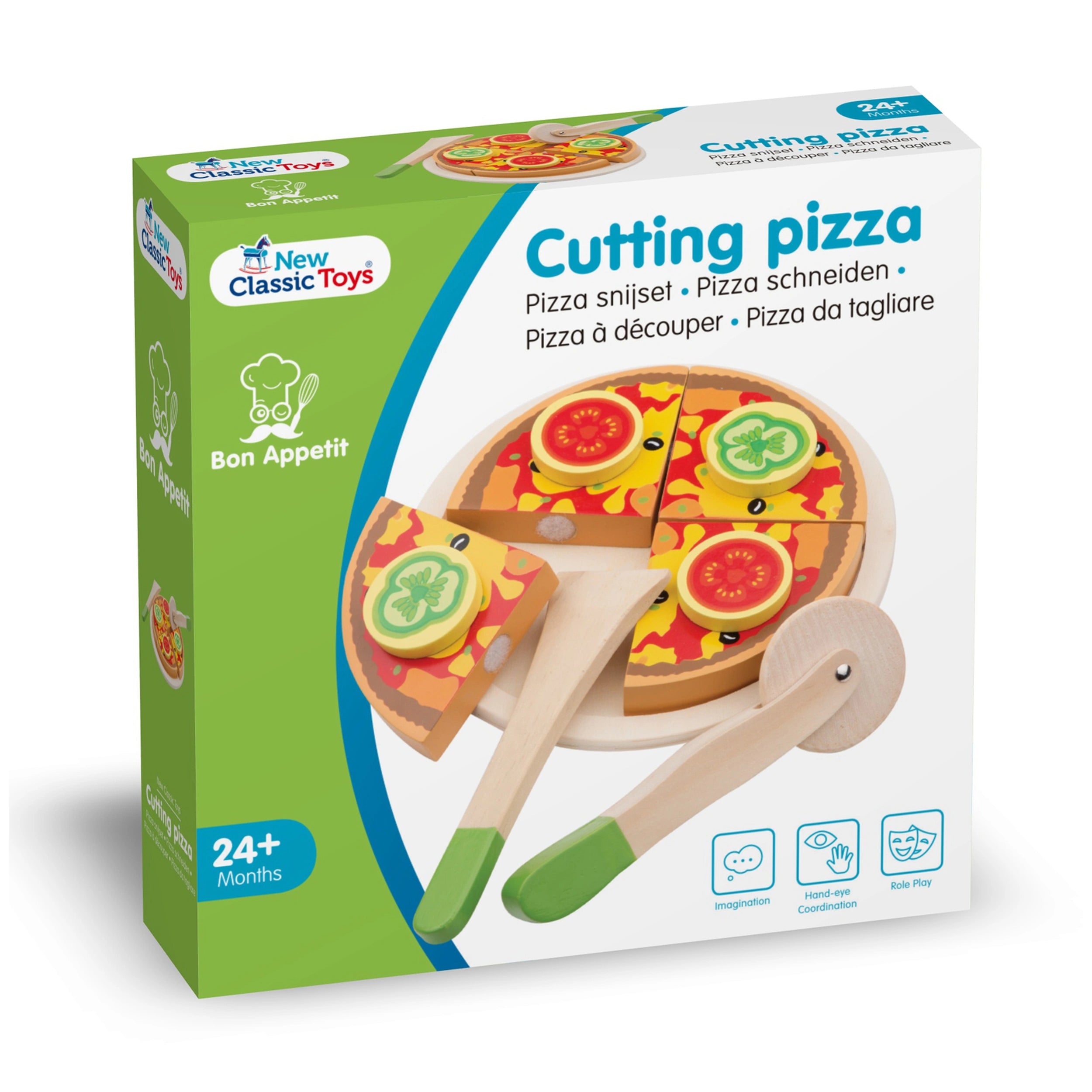 New Classic Toys - Snijset - Pizza Groenten - Doen alsof Beroepen & Rollenspellen
