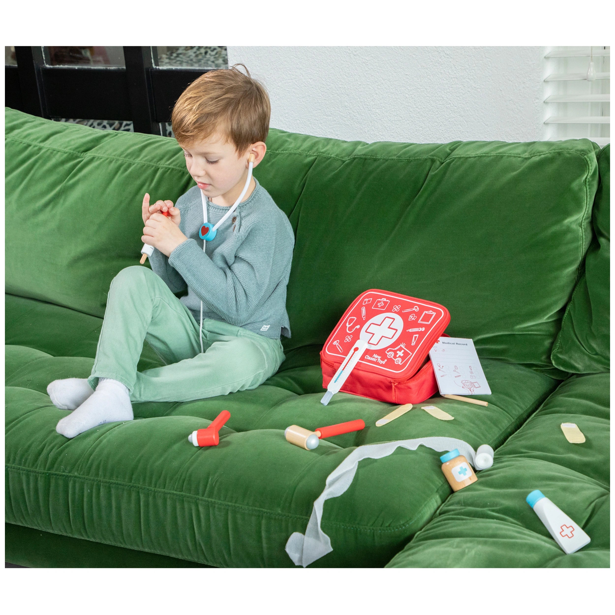 New Classic Toys - Doktersset - Doen alsof beroepen en rollenspellen
