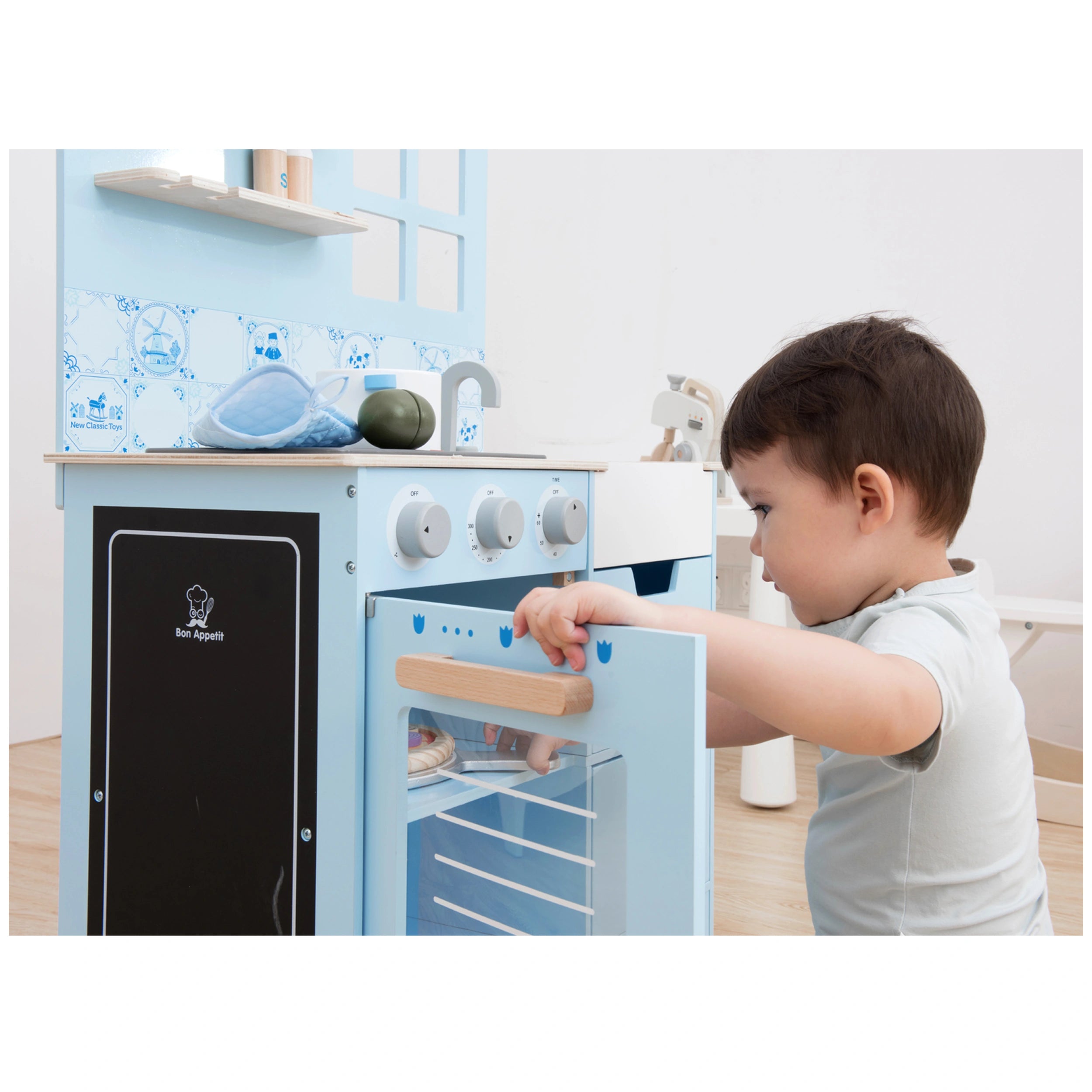 New Classic Toys - Keuken - Delfts Blauw - Doen alsof Beroepen & Rollenspel