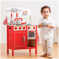 New Classic Toys - Kitchenette - Deluxe - Red - Pretend Professions & Role Playing