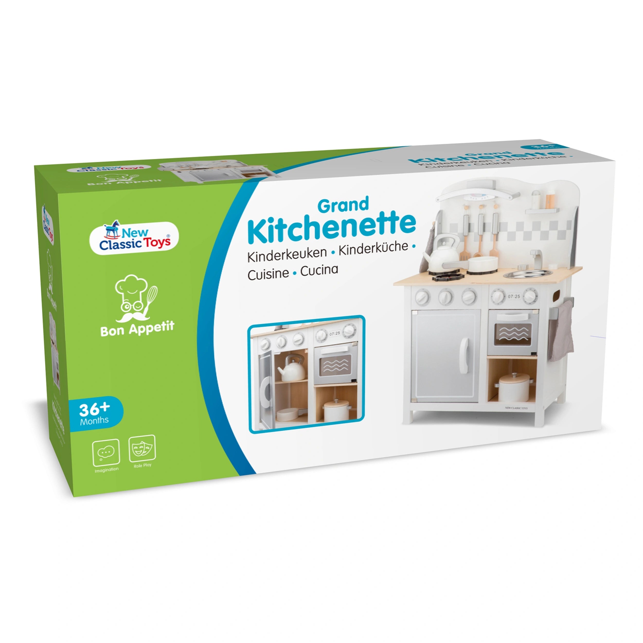 New Classic Toys - Keuken - Deluxe - Wit - Doen alsof Beroepen & Rollenspellen