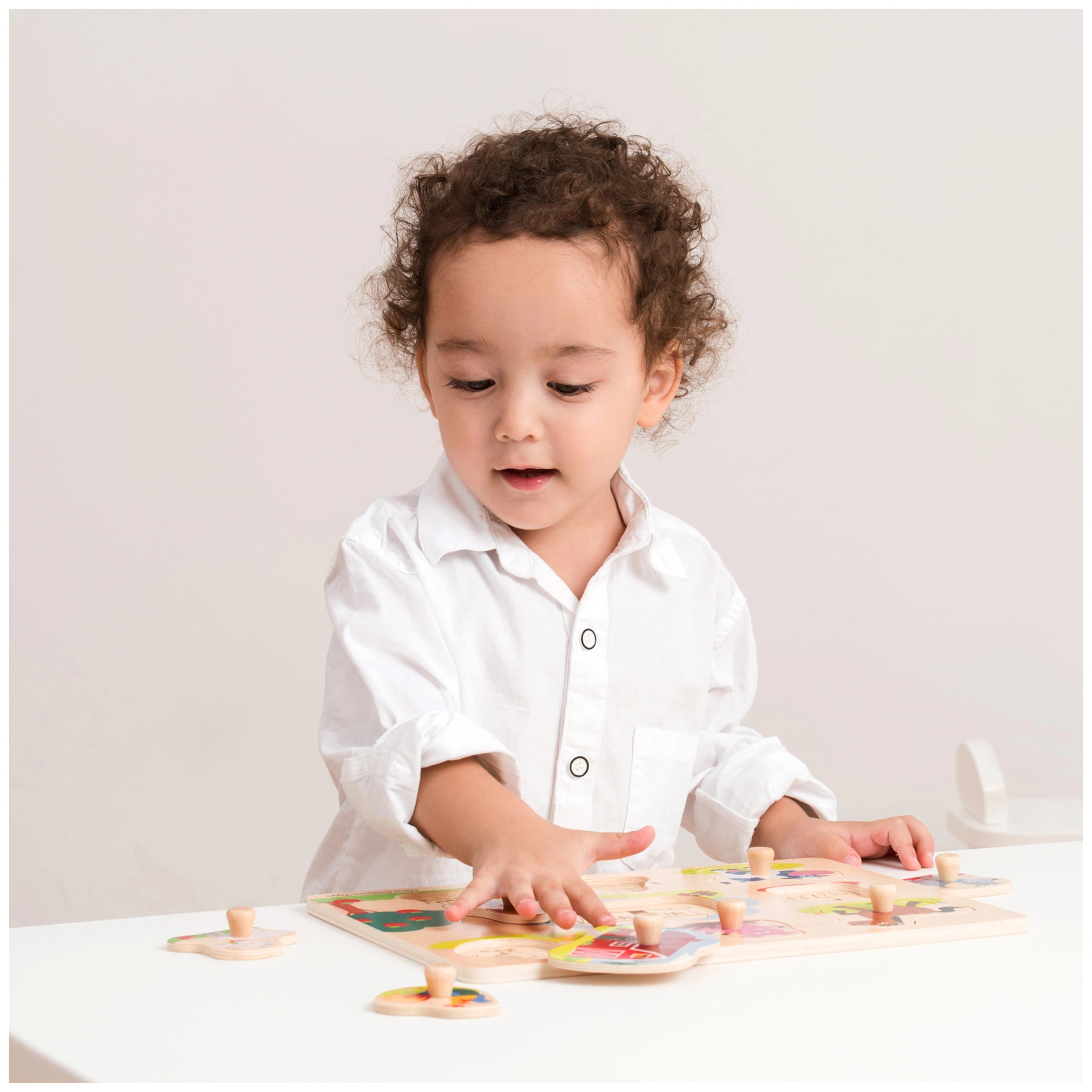 New Classic Toys - Puzzel met Haring - 8 Stukken - Boerderij - Baby Activiteit Speelgoed