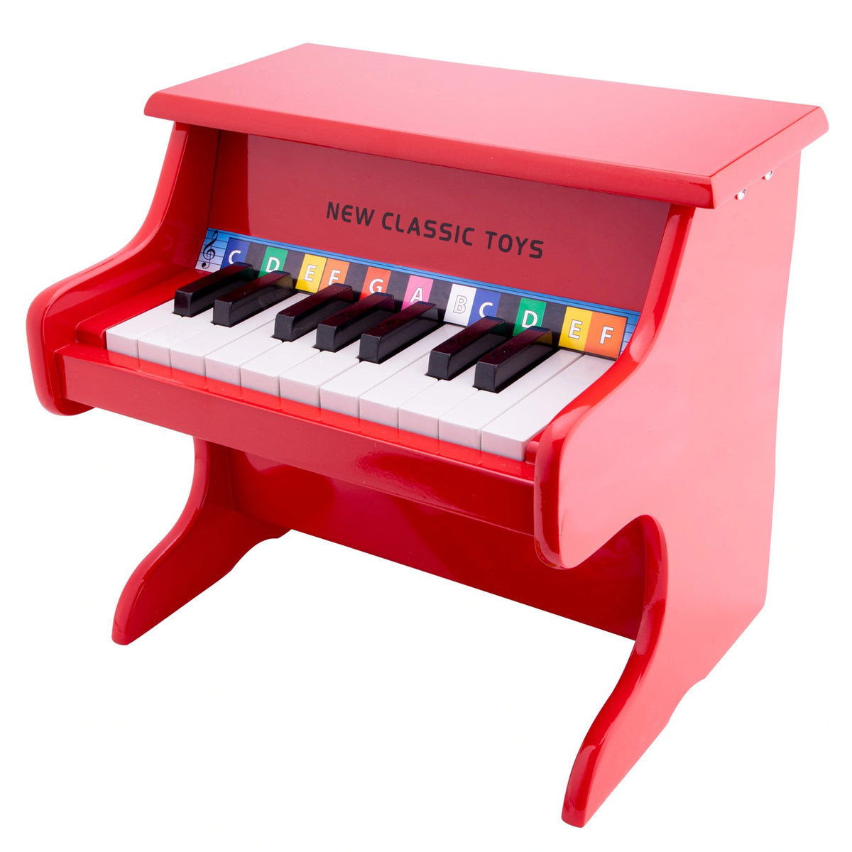 New Classic Toys - Piano - 18 Toetsen - Rood - Muziekinstrumenten