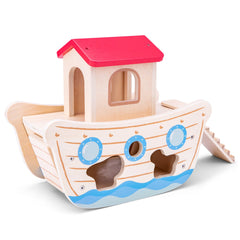 New Classic Toys - Vormen Sorteerboot - Noach's Ark - Educatief Speelgoed