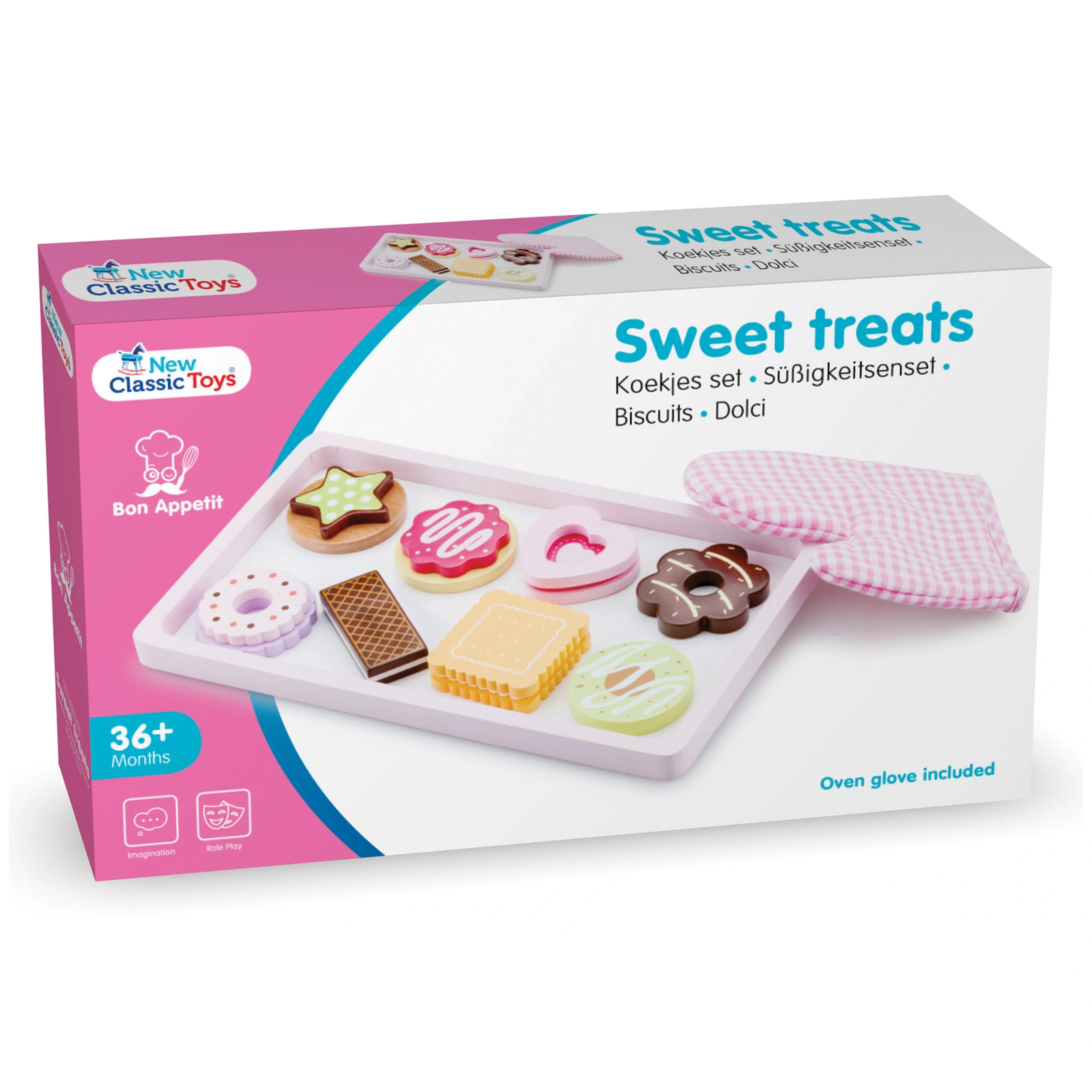 New Classic Toys - Zoete Traktaties Set Met Ovenwant - Doen alsof Beroepen & Rollenspel