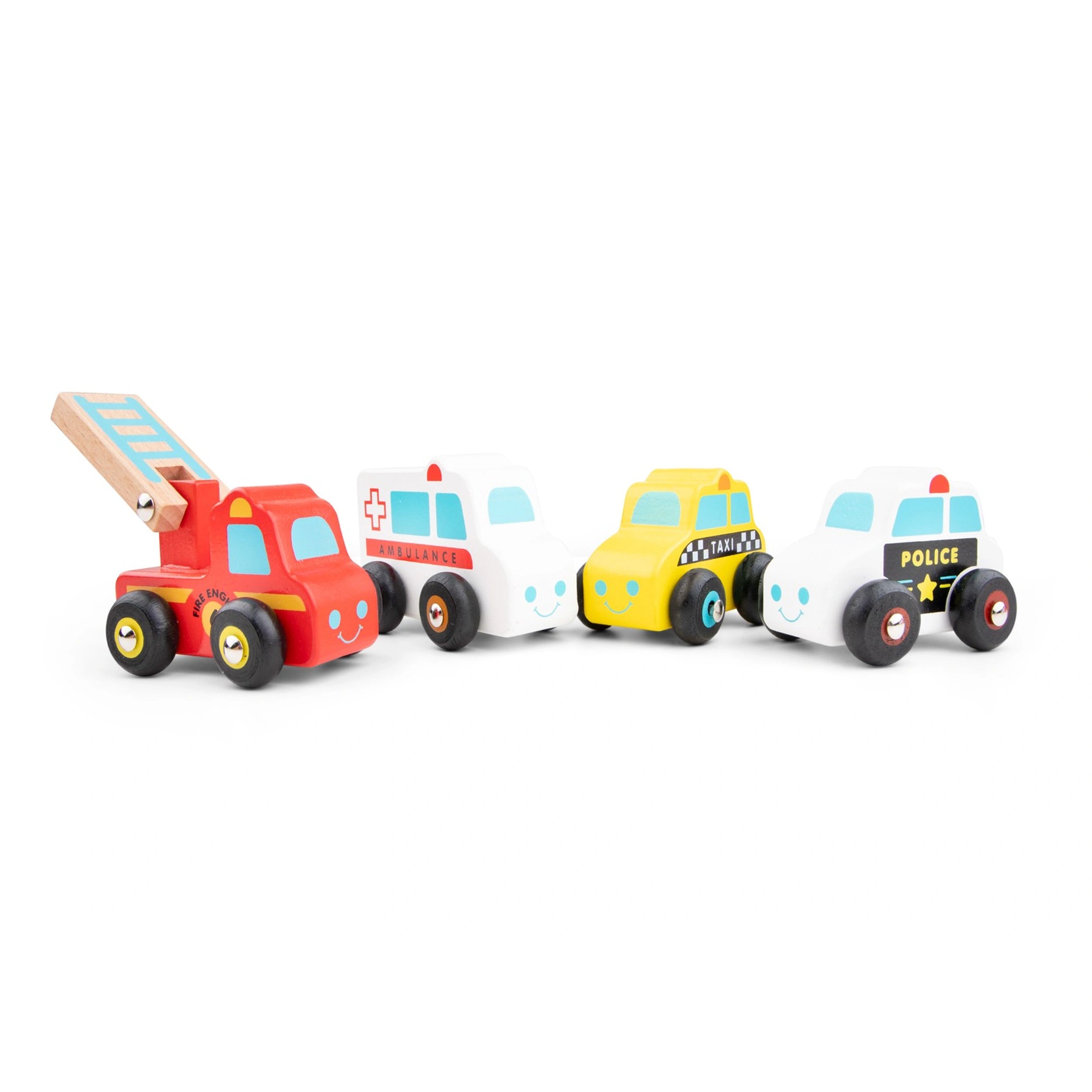 New Classic Toys - Voertuigen Set - 4 Stukken - Speelvoertuigen