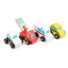 New Classic Toys - Voertuigen Set - 4 Stukken - Speelvoertuigen
