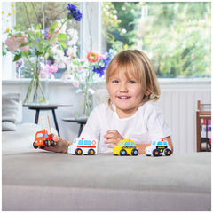 New Classic Toys - Voertuigen Set - 4 Stukken - Speelvoertuigen