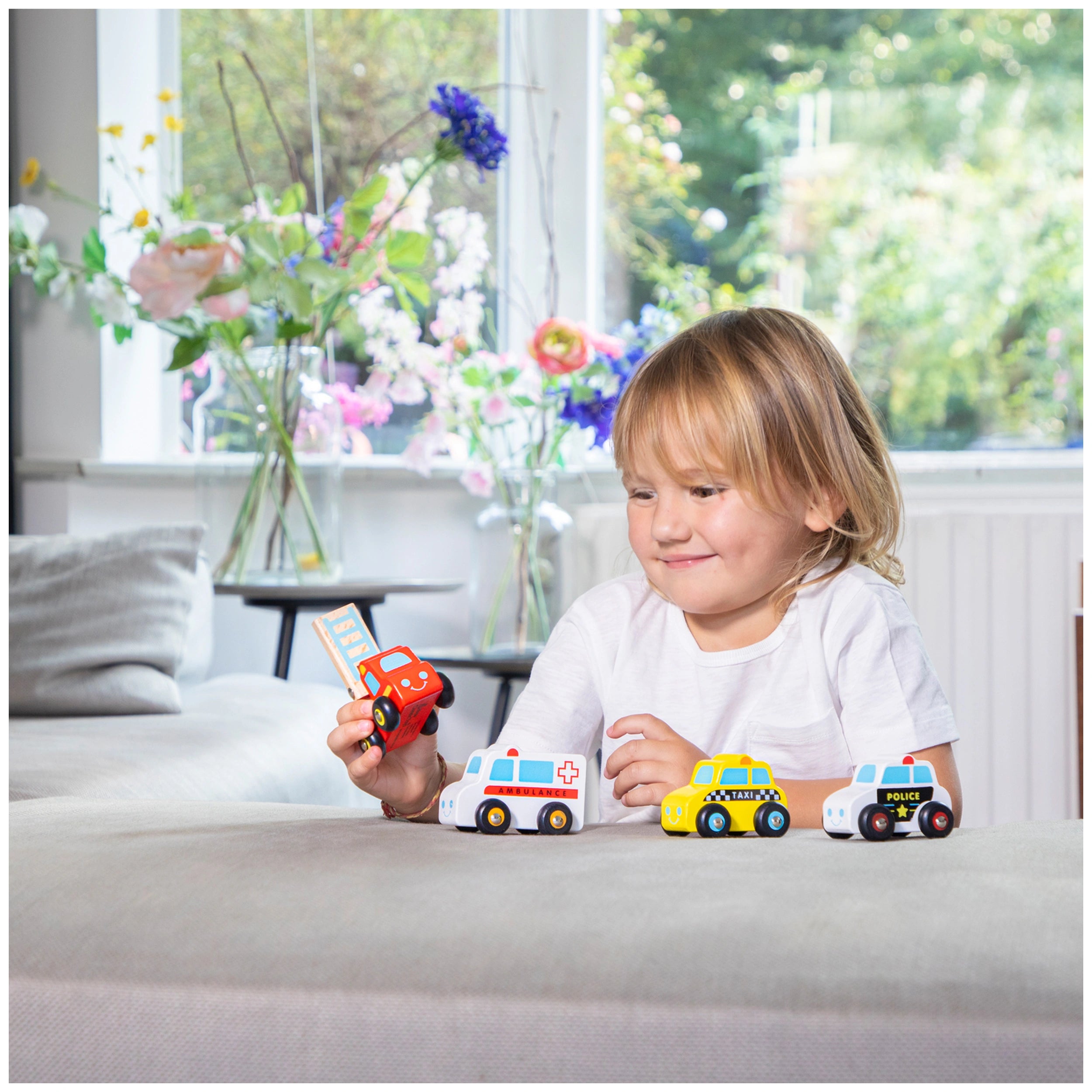 New Classic Toys - Voertuigen Set - 4 Stukken - Speelvoertuigen